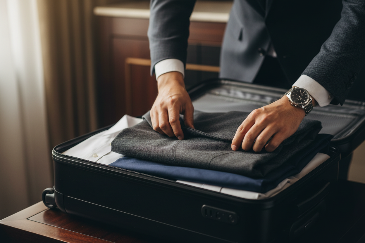 Comment plier un costume dans sa valise ?