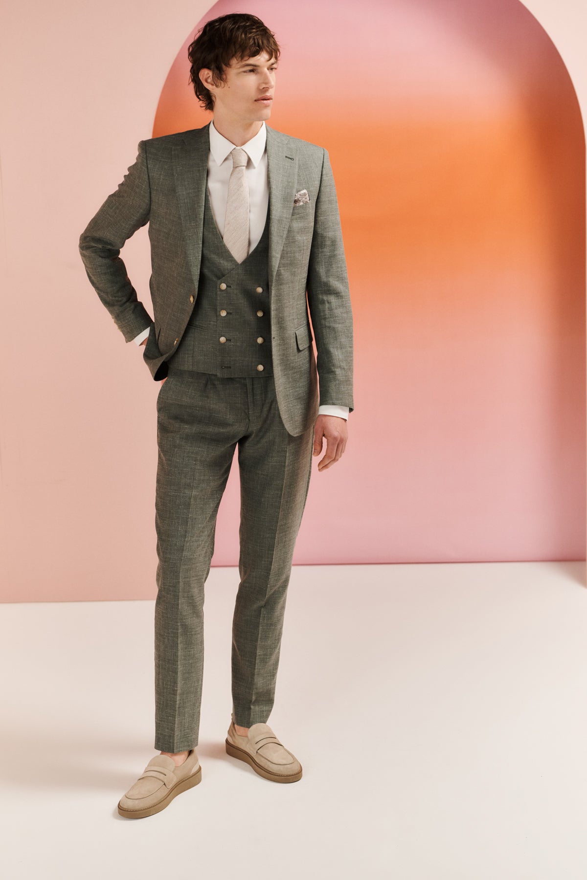 COSTUME VERT HOMME