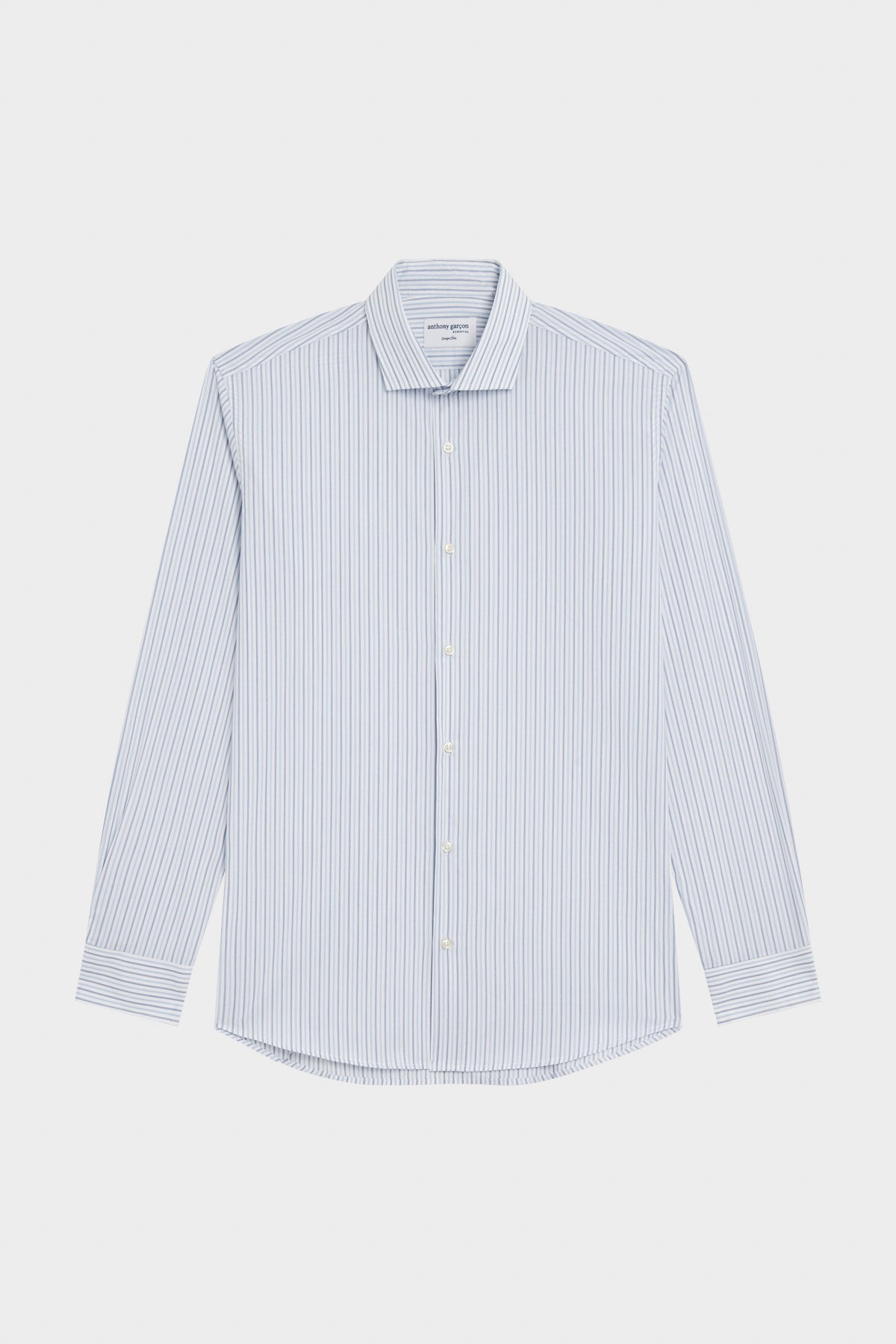 Chemise slim Volos col italien en coton