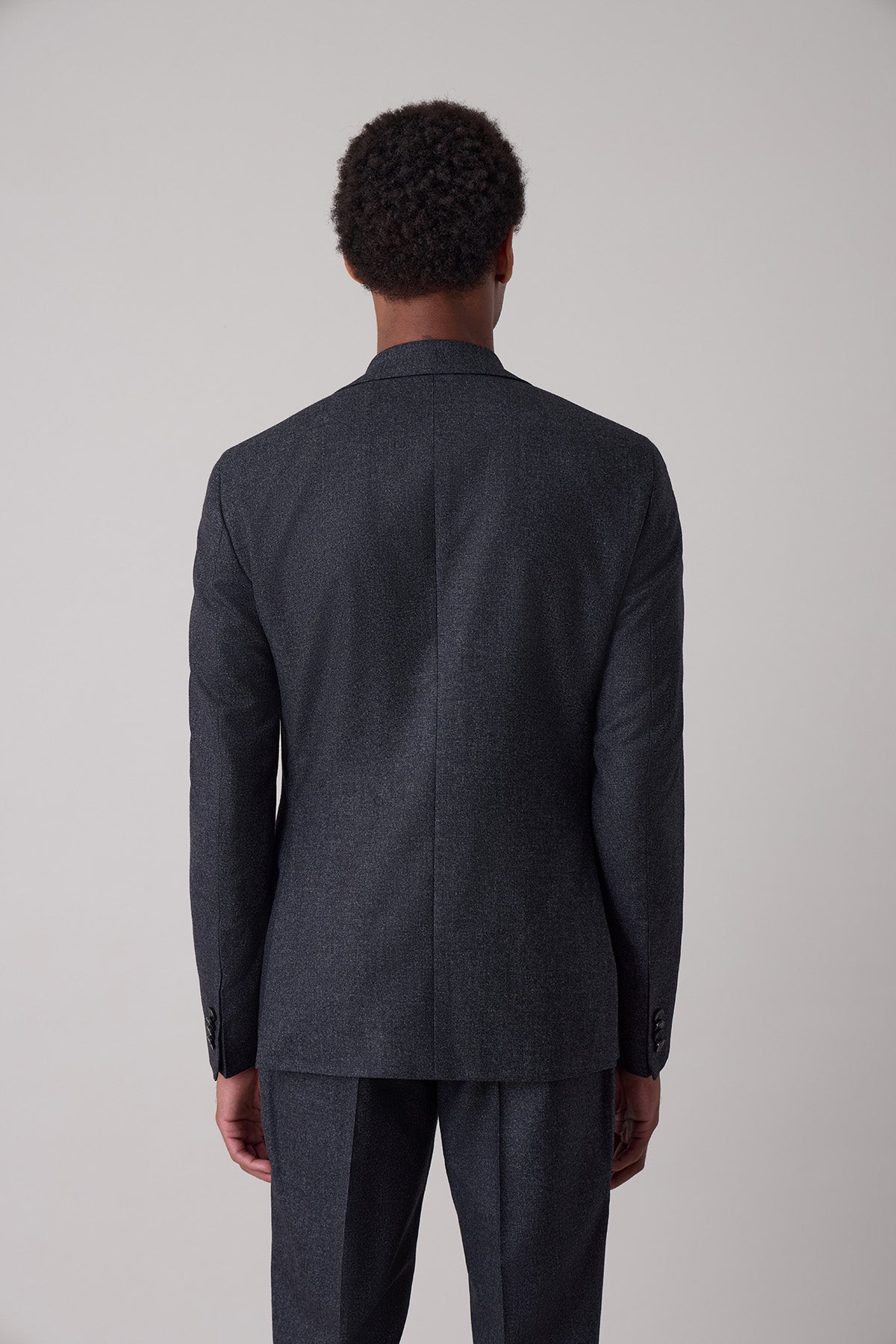 Costume droit Blackbird en laine vierge et coton