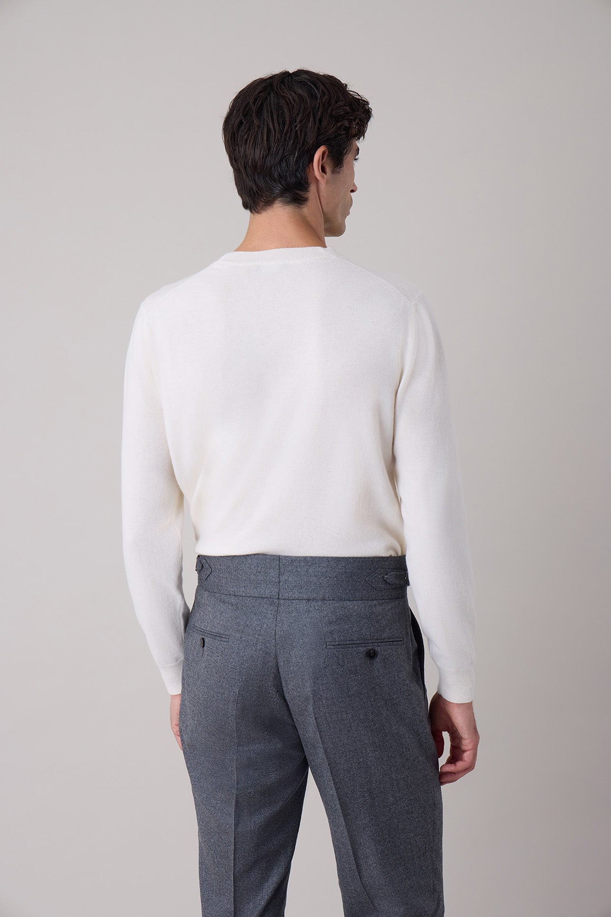 Pull Sven en laine et cachemire écru