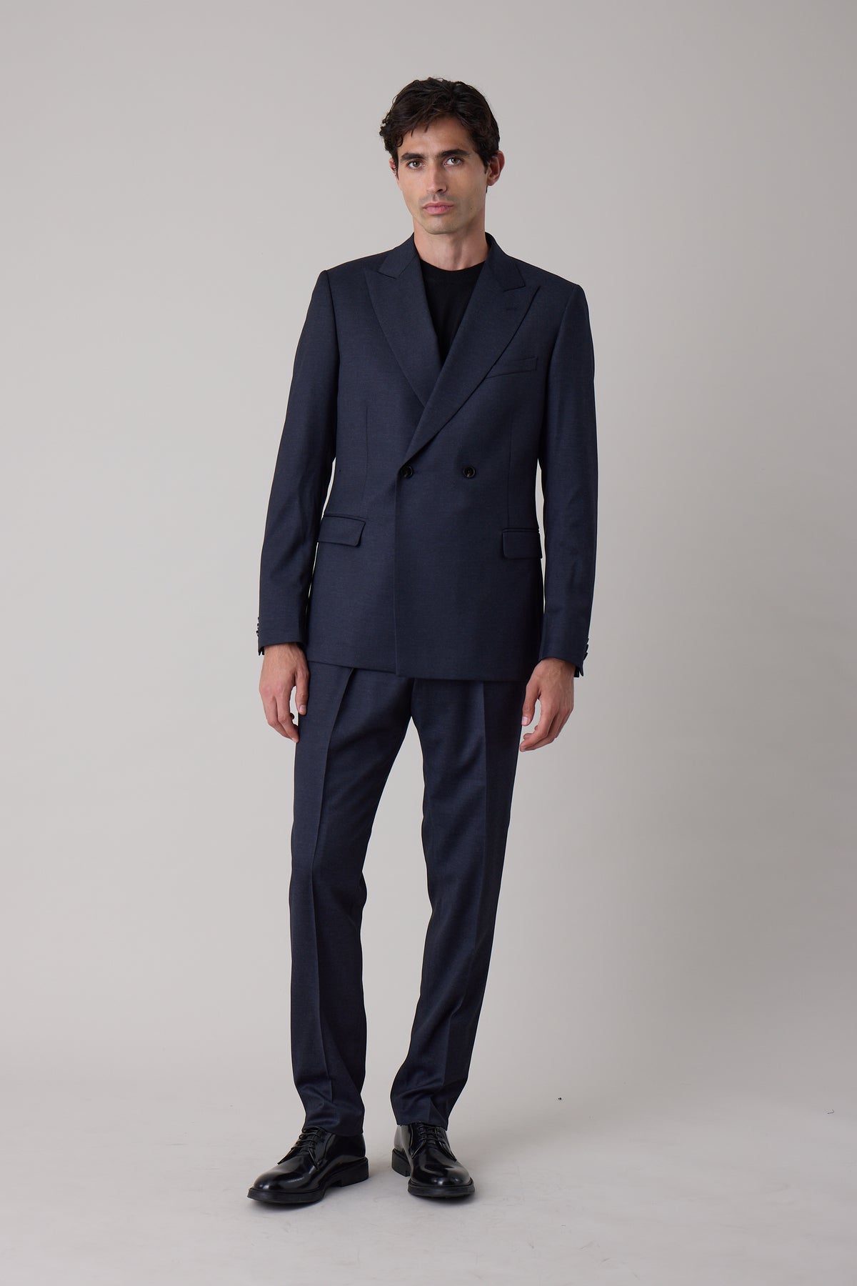 Costume croisé Soren en laine mélangée