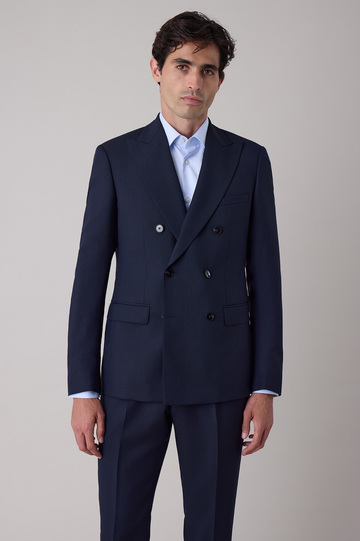 Costume croisé Valk en laine vierge