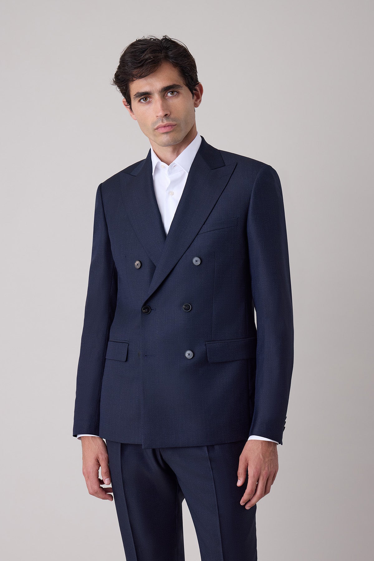 Costume croisé Bergen en laine vierge
