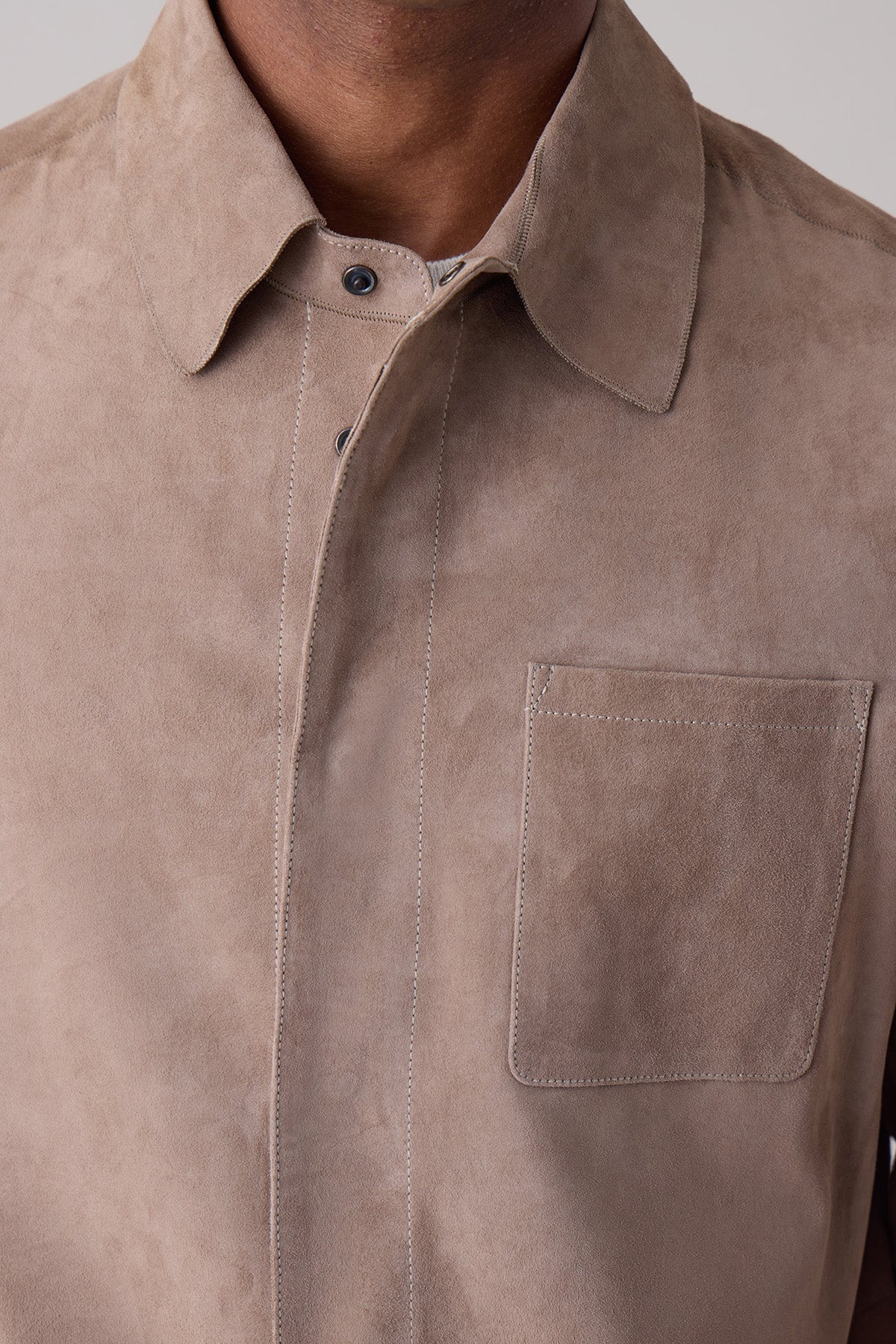 Surchemise Toledo en cuir d'agneau