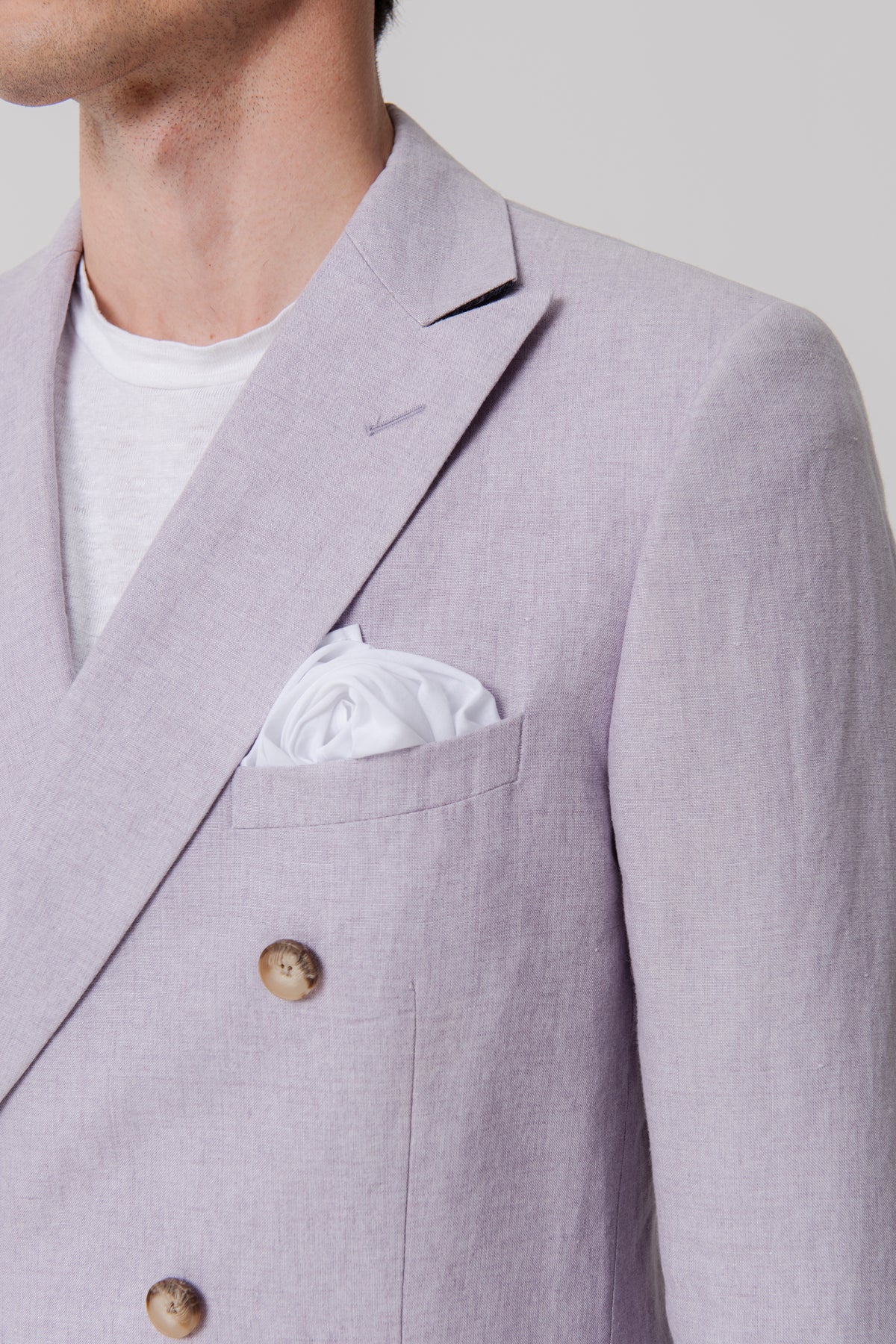 Costume croisé Camargue en lin