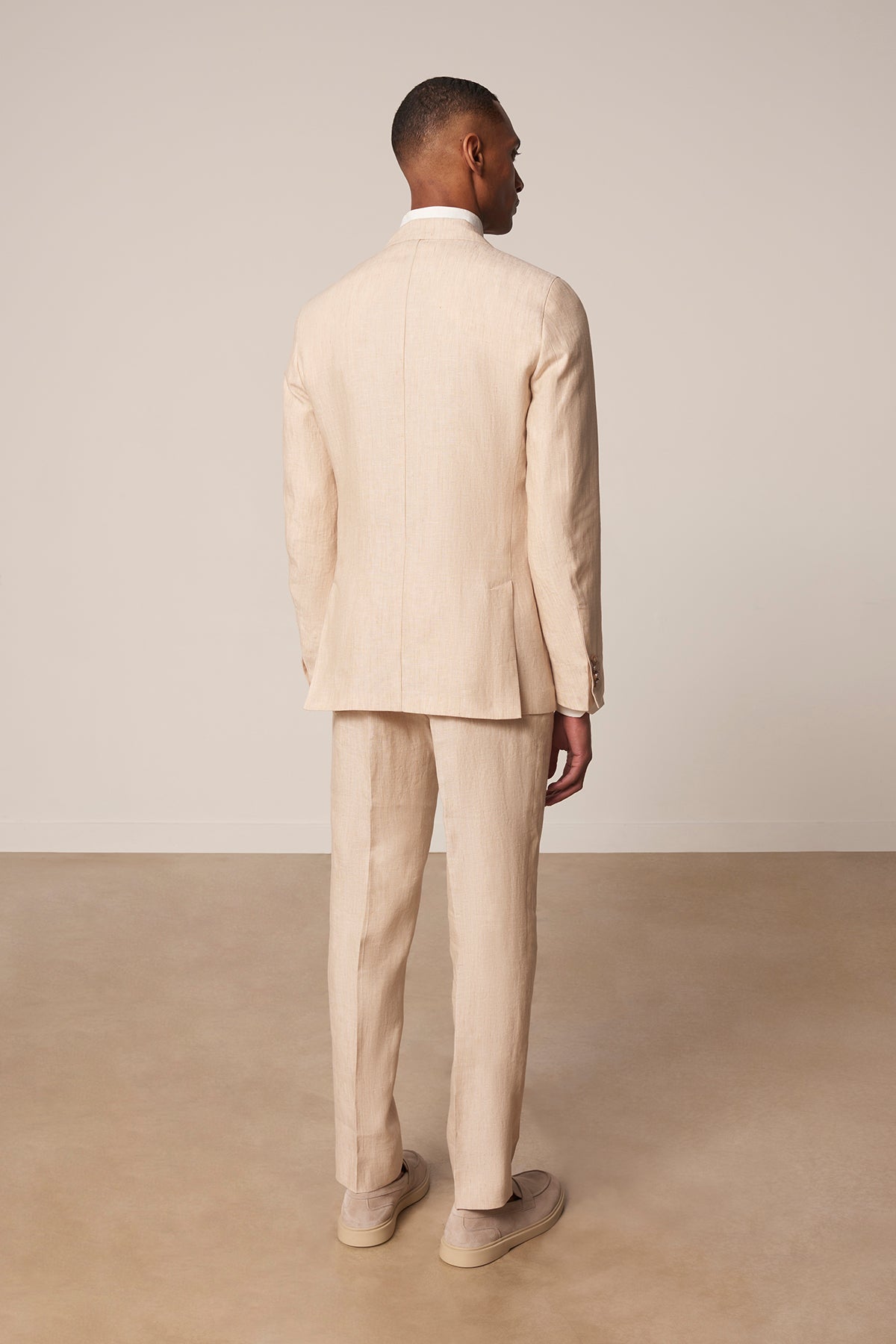 Costume croisé Salamanca en lin