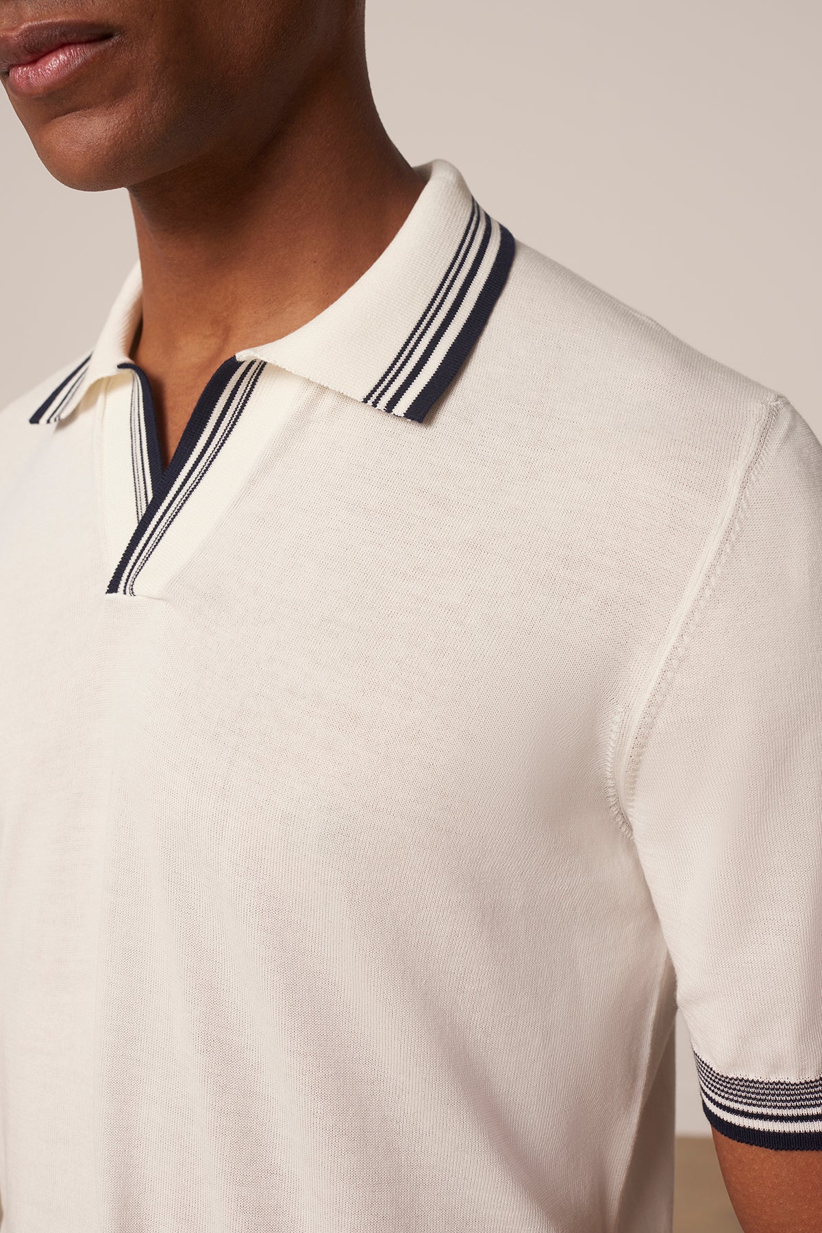 Polo Fabio en coton blanc