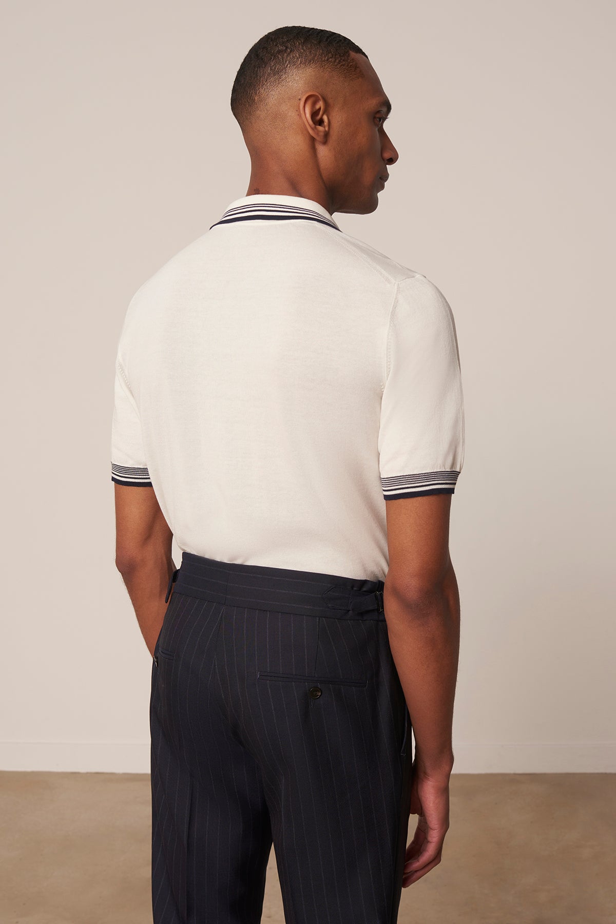 Polo Fabio en coton blanc