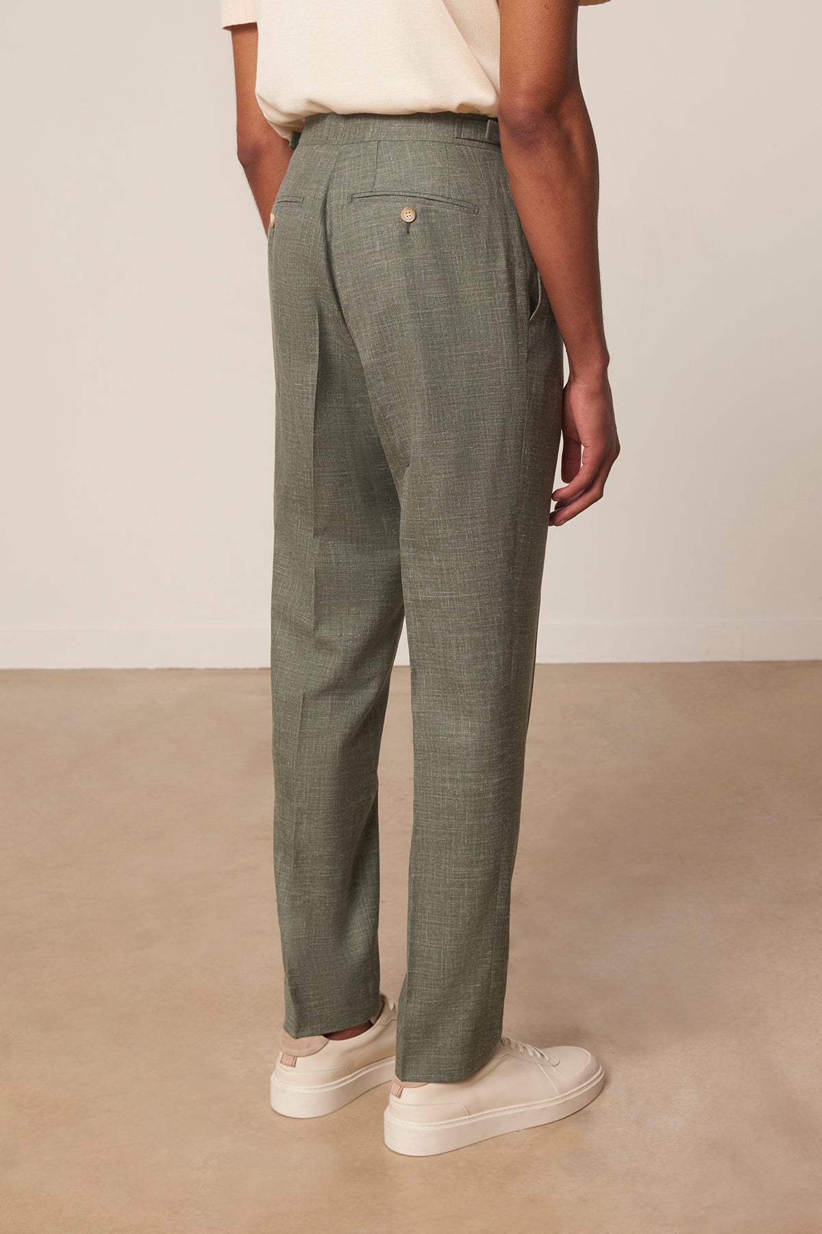 Costume croisé Cabaneros en laine vierge soie et lin