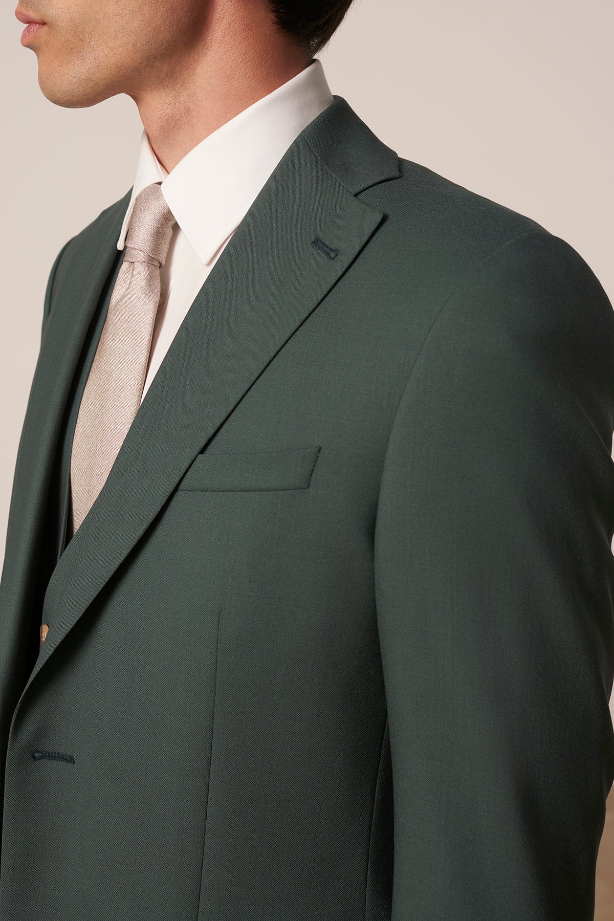 Costume Molene vert en laine vierge