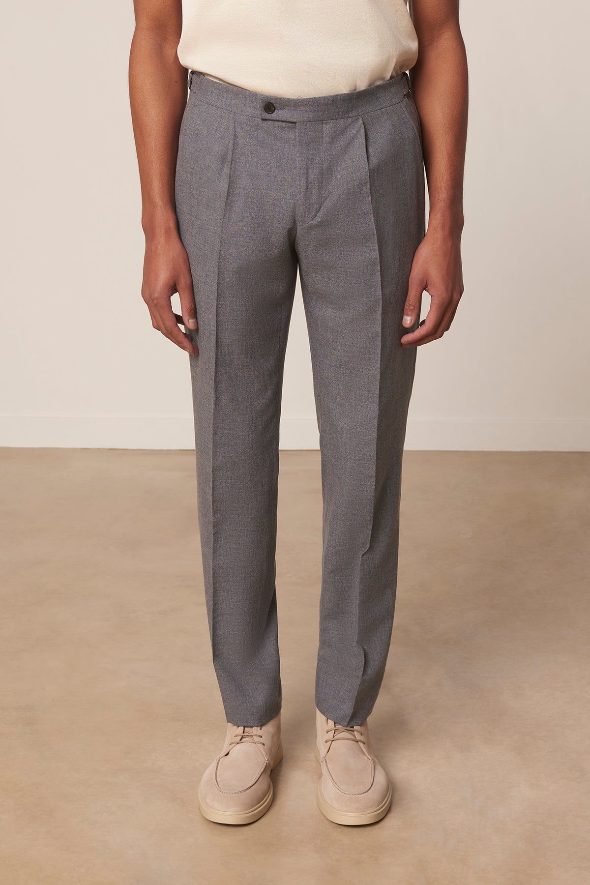 Costume droit Croisic en laine vierge coton et soie