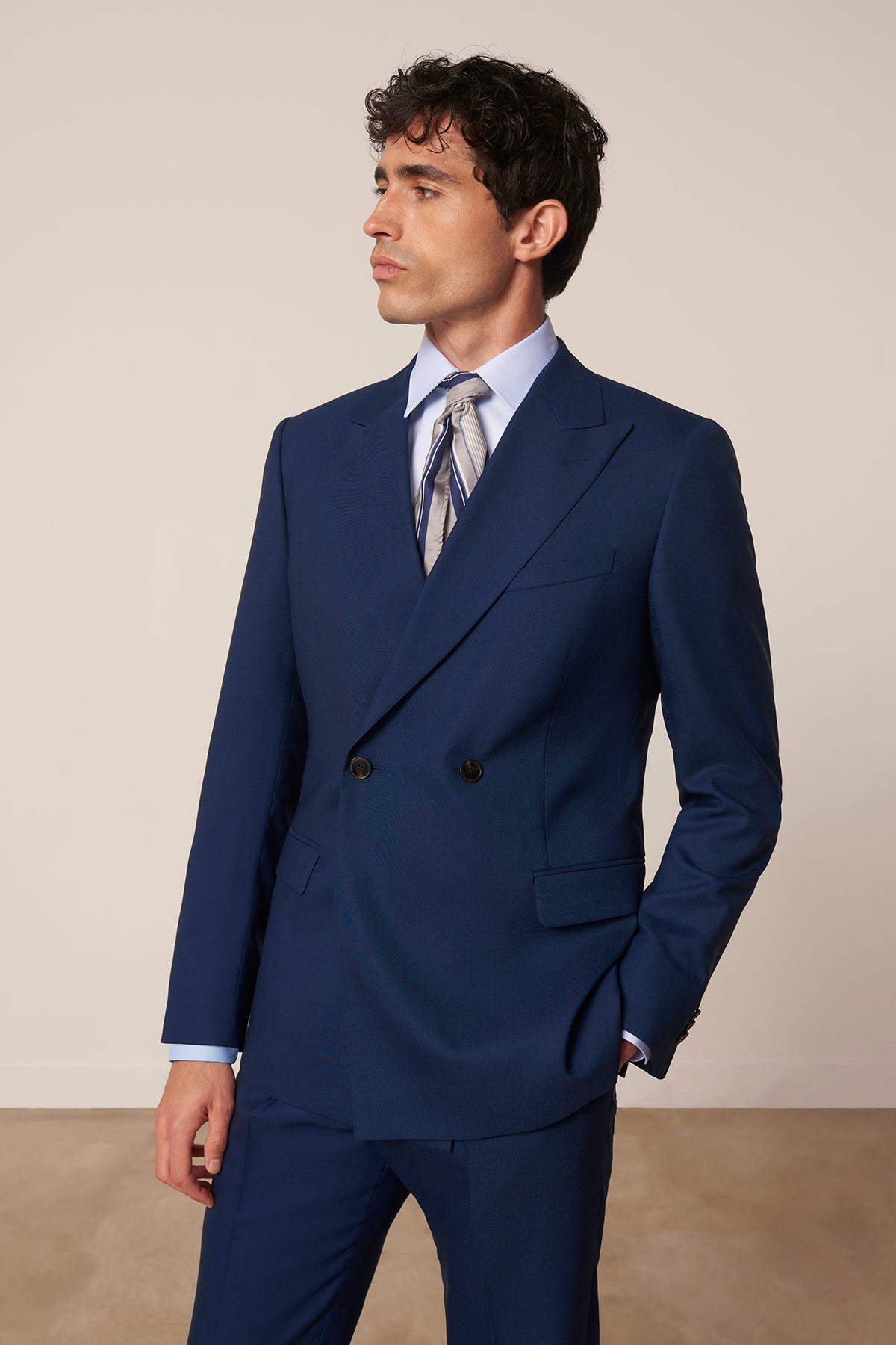 Costume croisé Tatanka en laine vierge