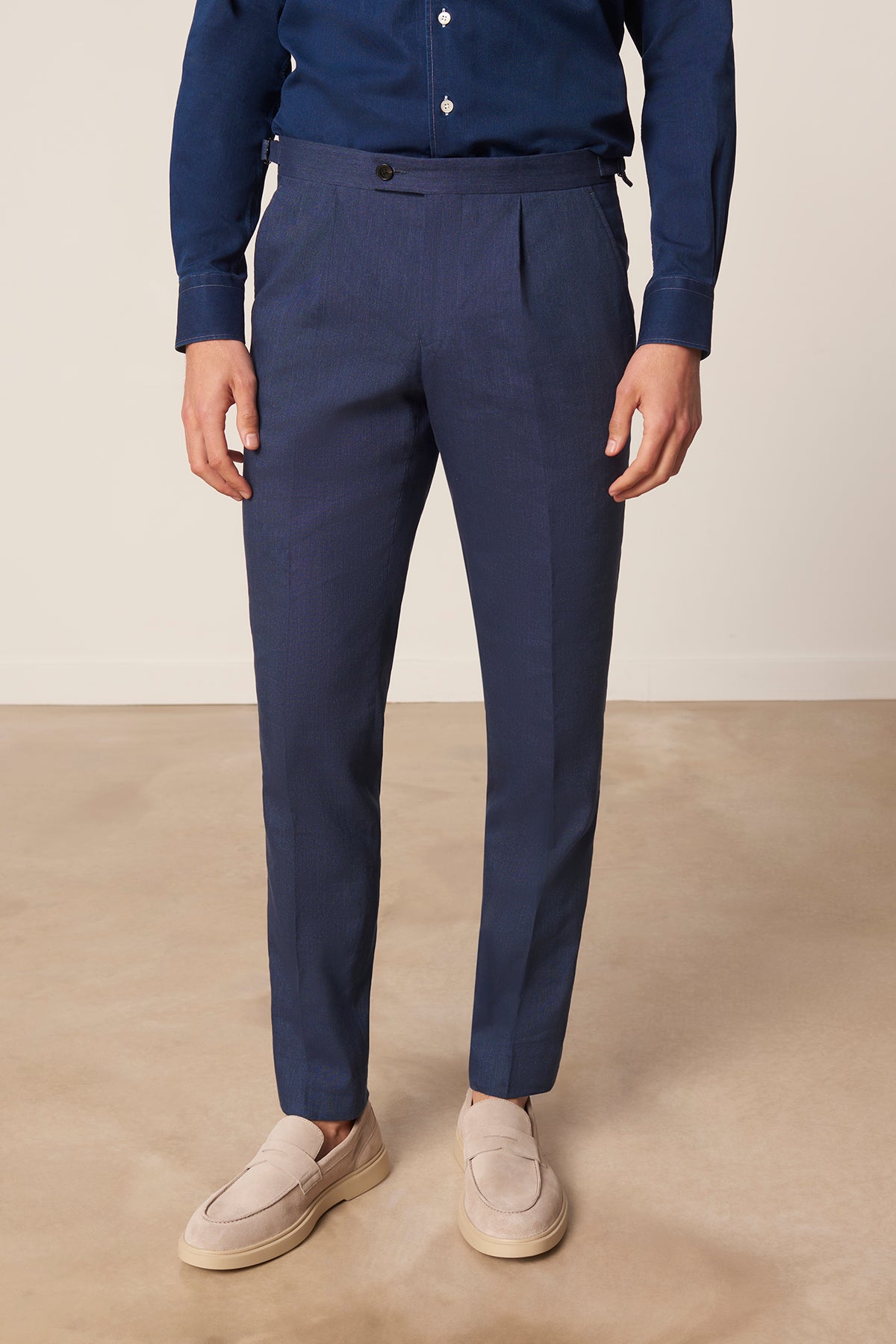 Costume droit Vaquero en lin et coton