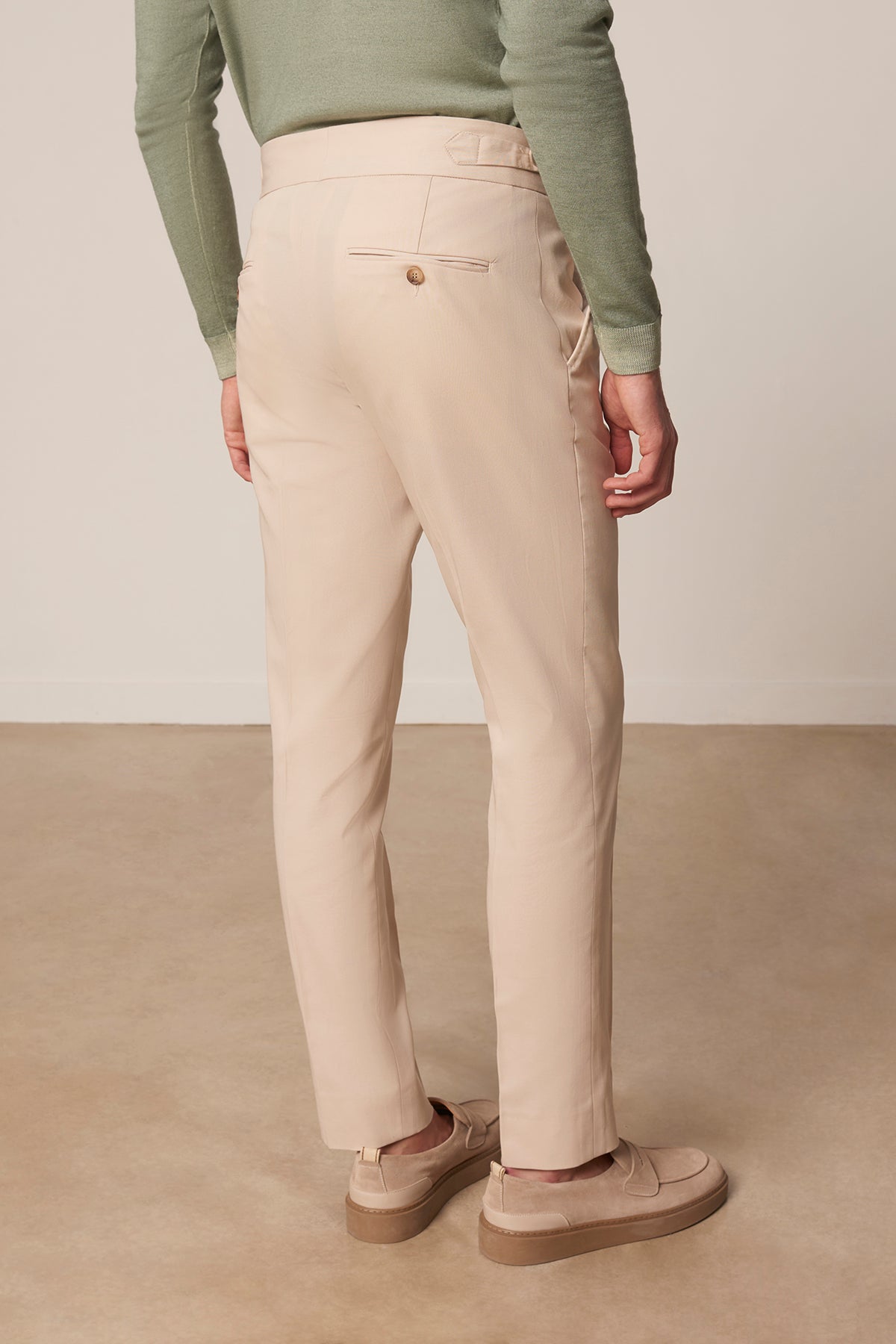 Pantalon Cigalo en coton beige