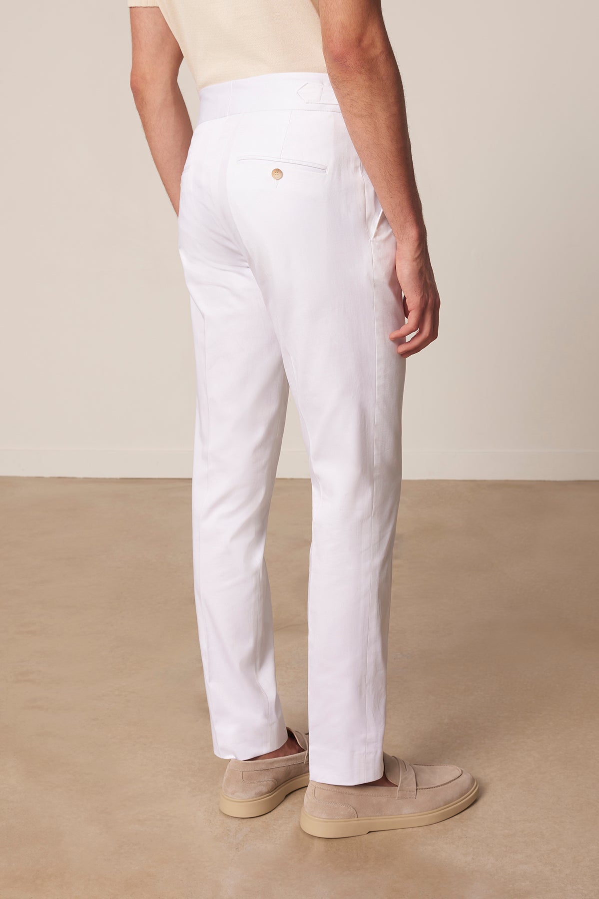 Pantalon droit Malo double B en coton et elastane