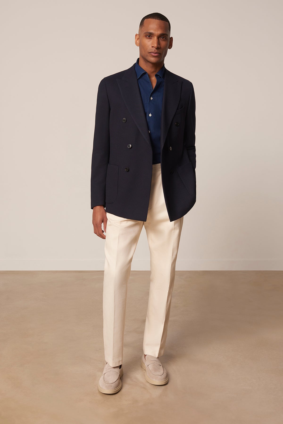 Estaque double-breasted wool jacket