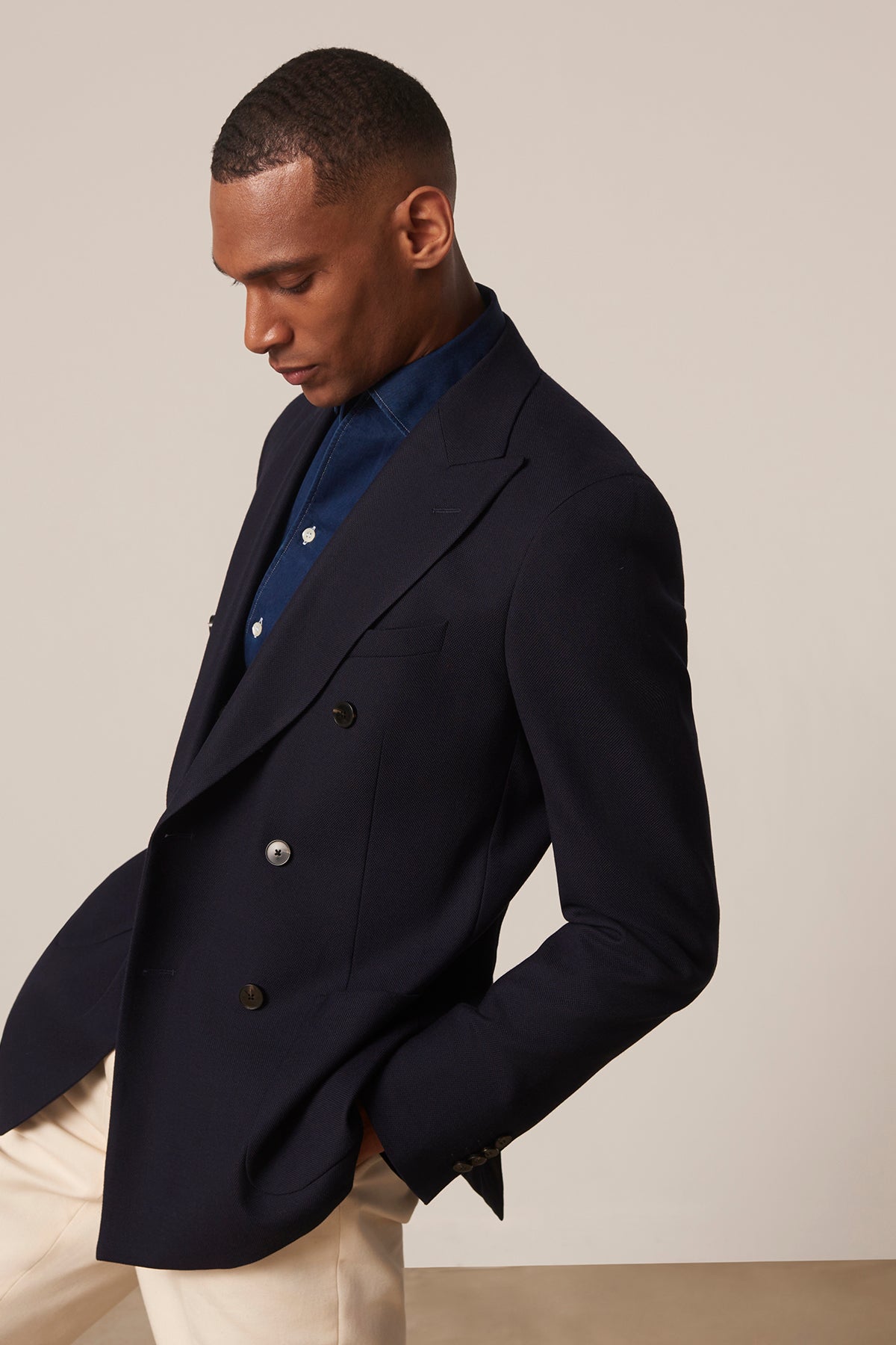 Estaque double-breasted wool jacket
