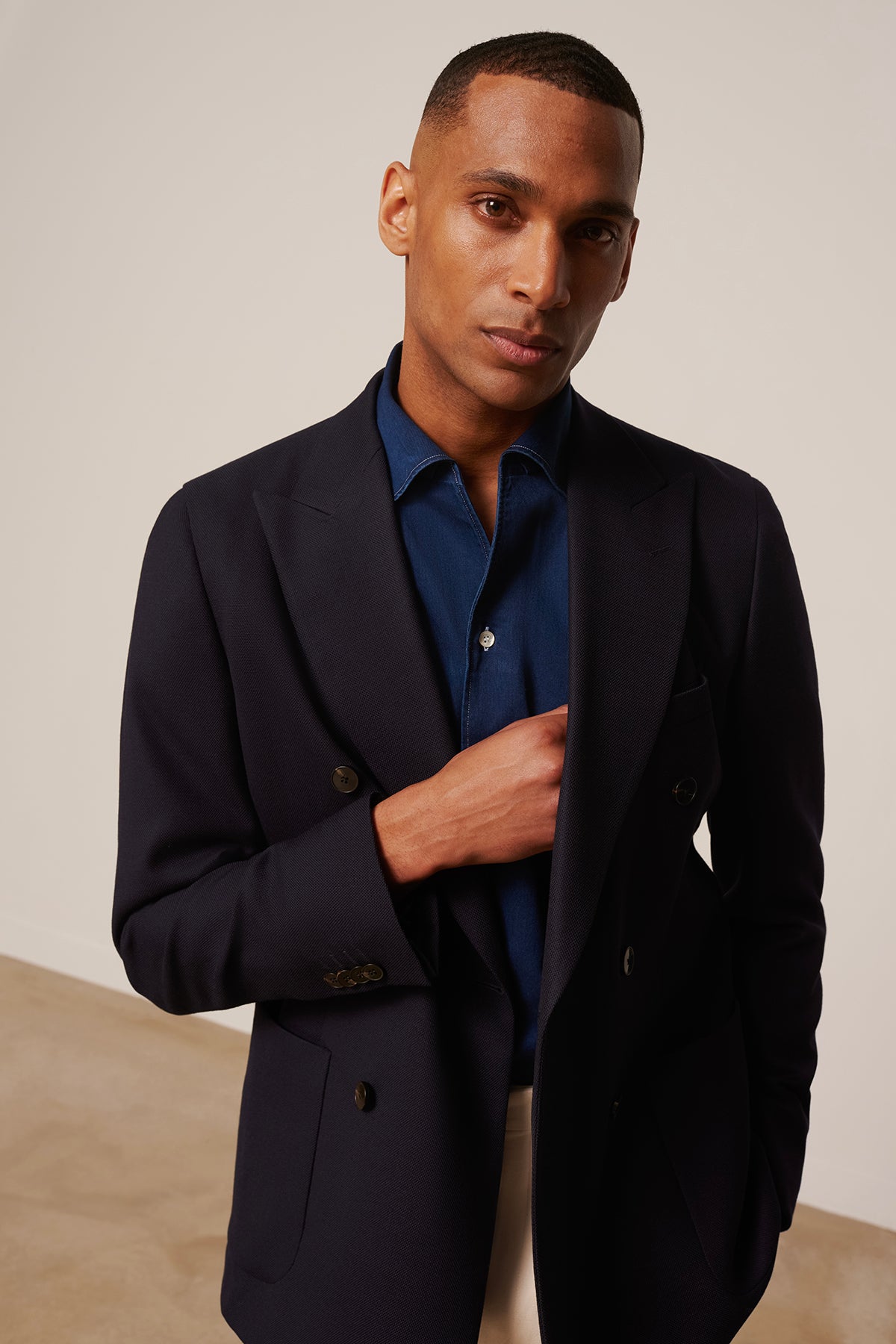 Estaque double-breasted wool jacket