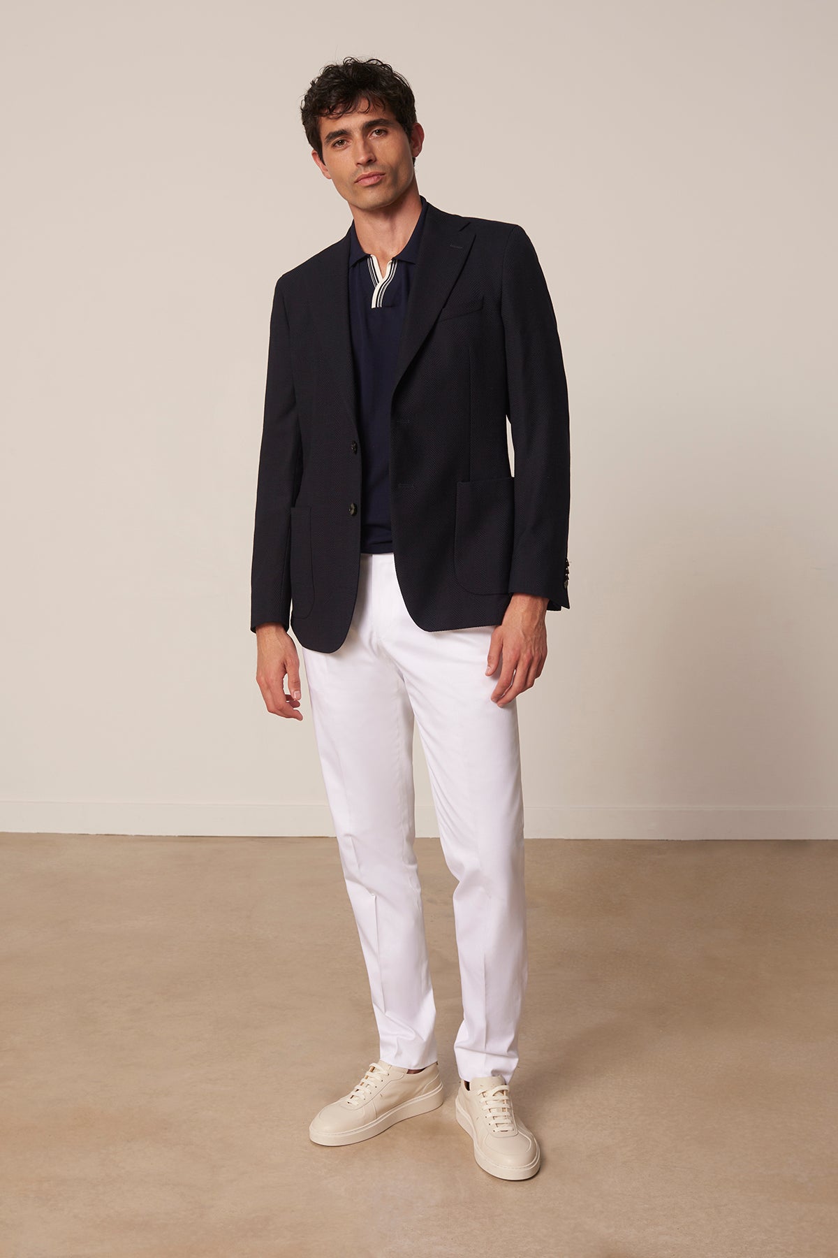 Veste blazer droite Goya en laine