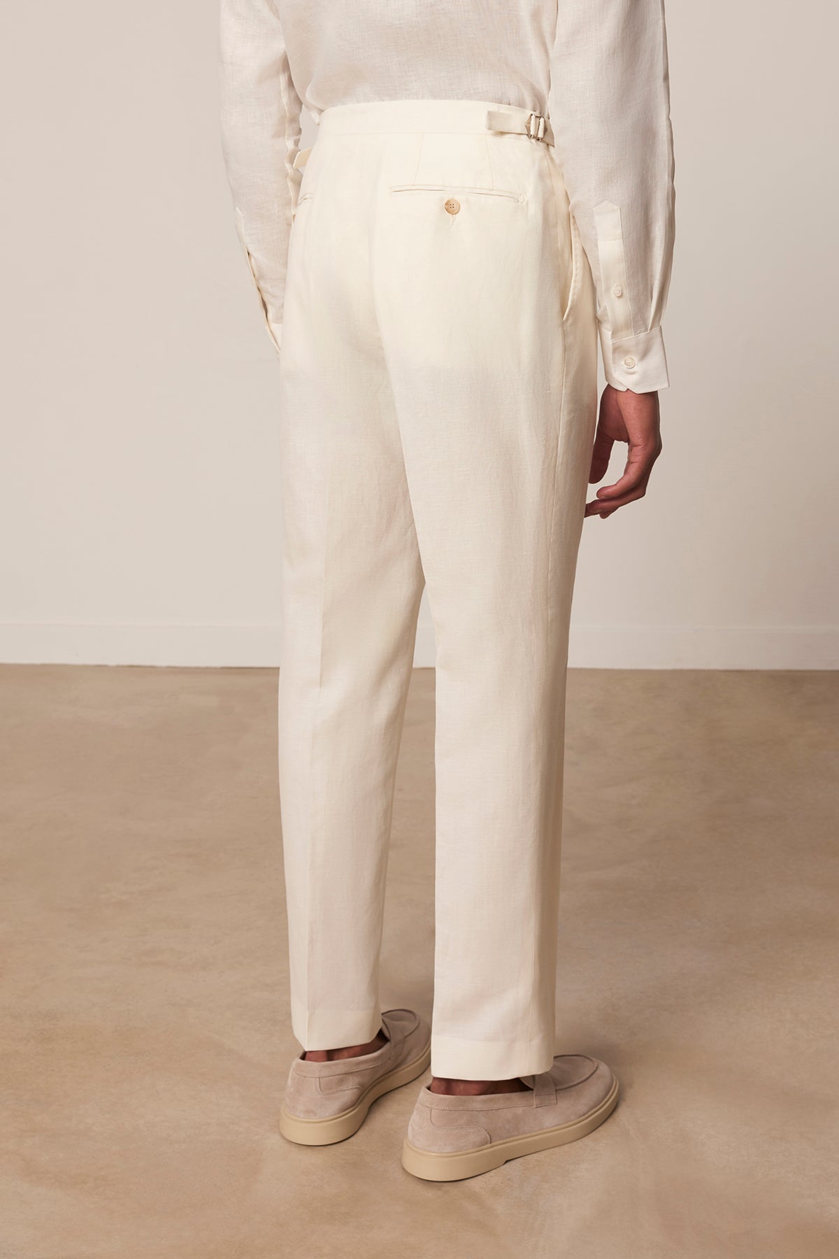 Costume croisé Palomas en laine vierge et lin