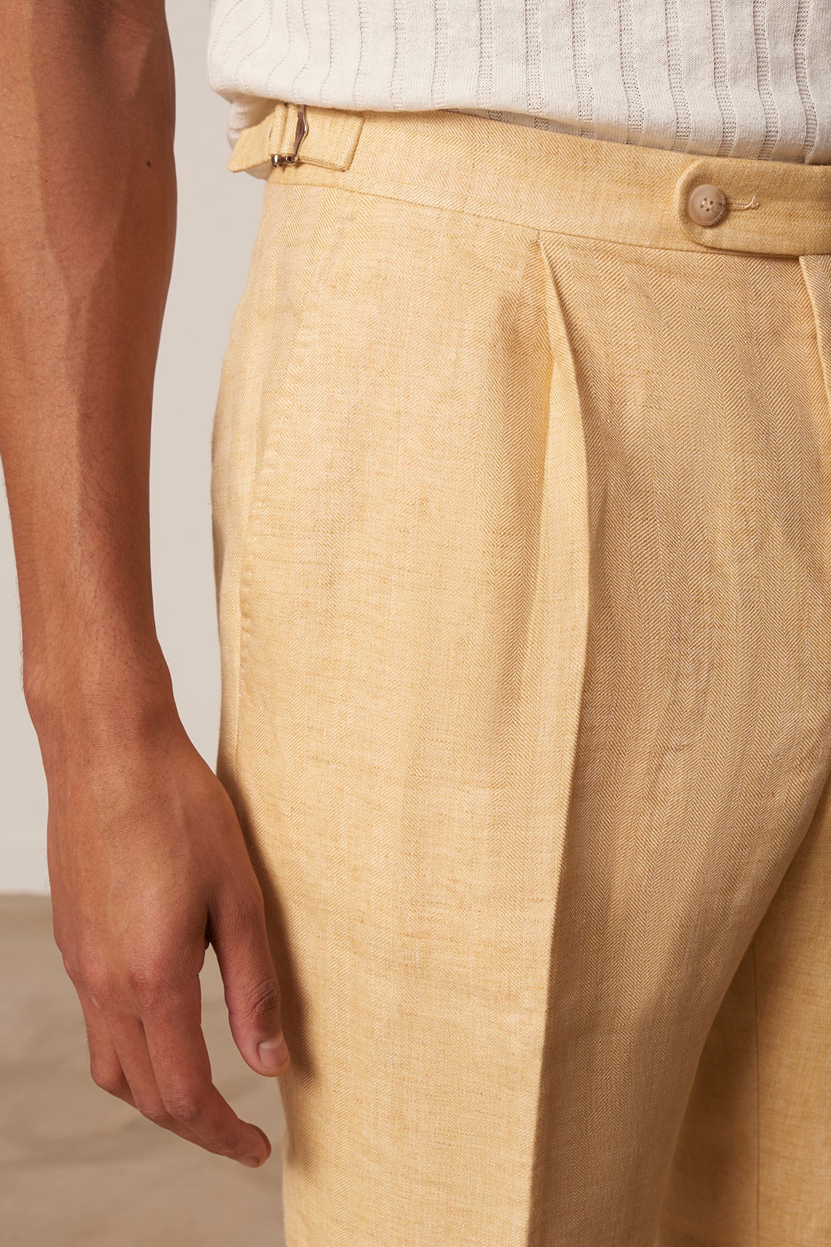 Costume droit Amarillo en lin
