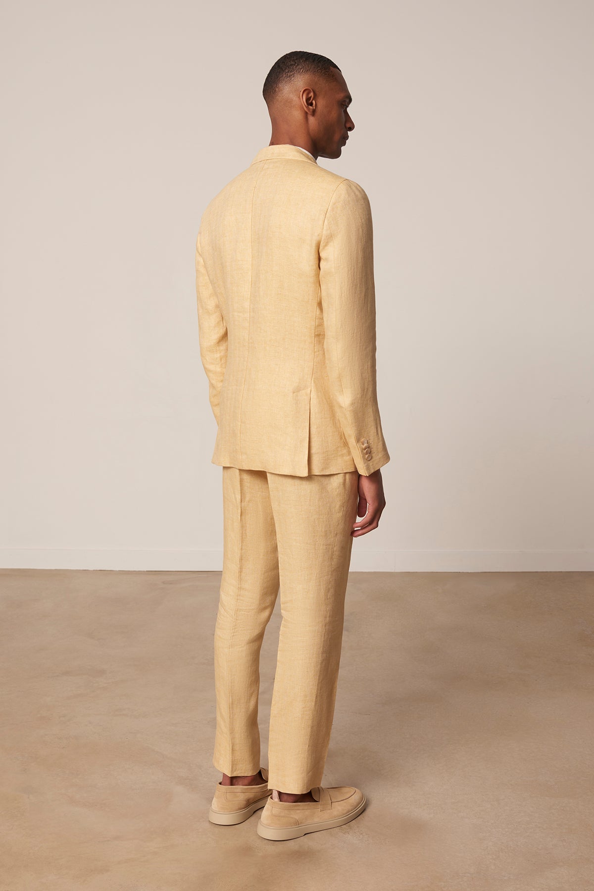 Costume droit Amarillo en lin