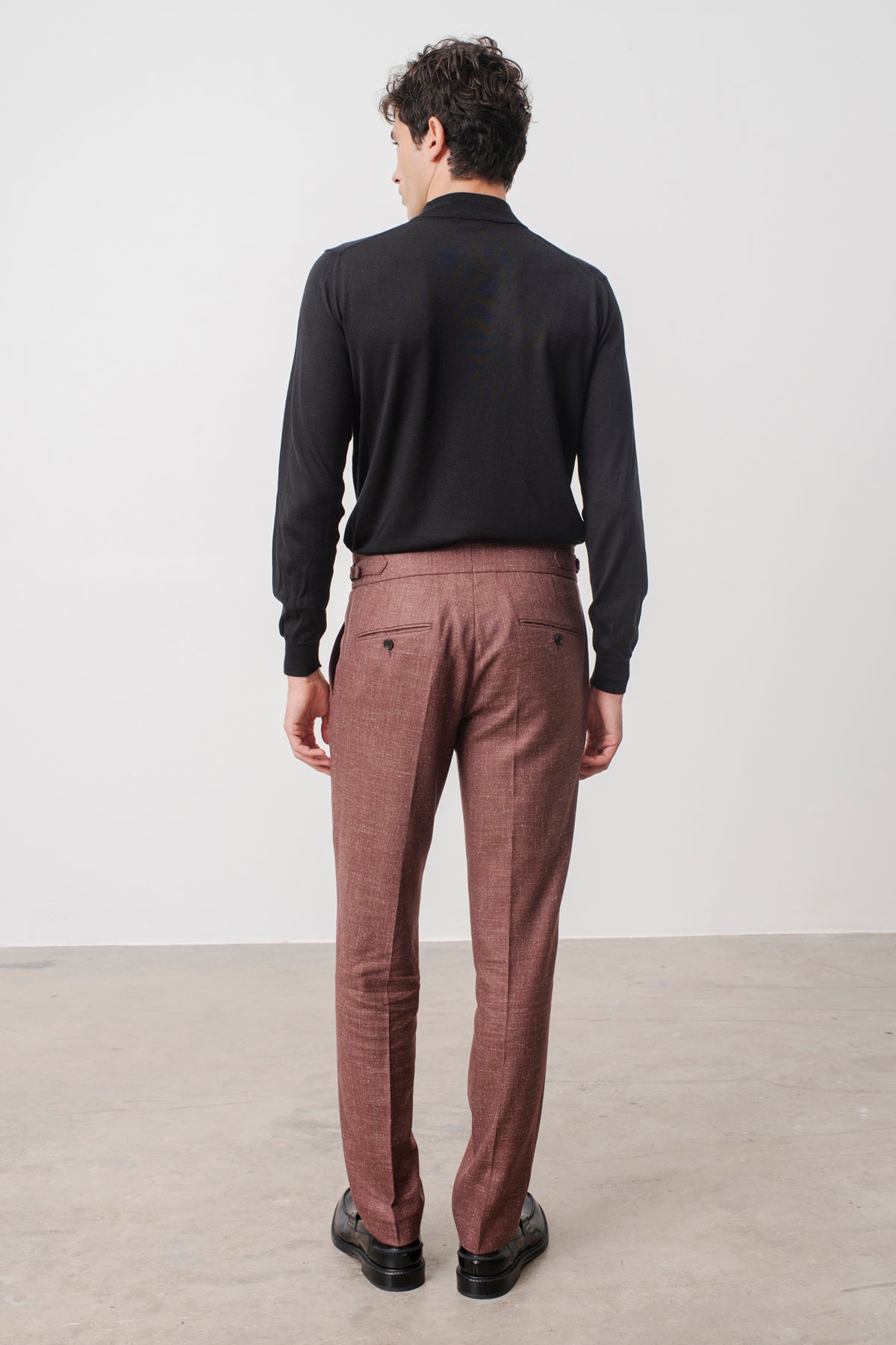 Pull col montant Terrence en laine mérinos