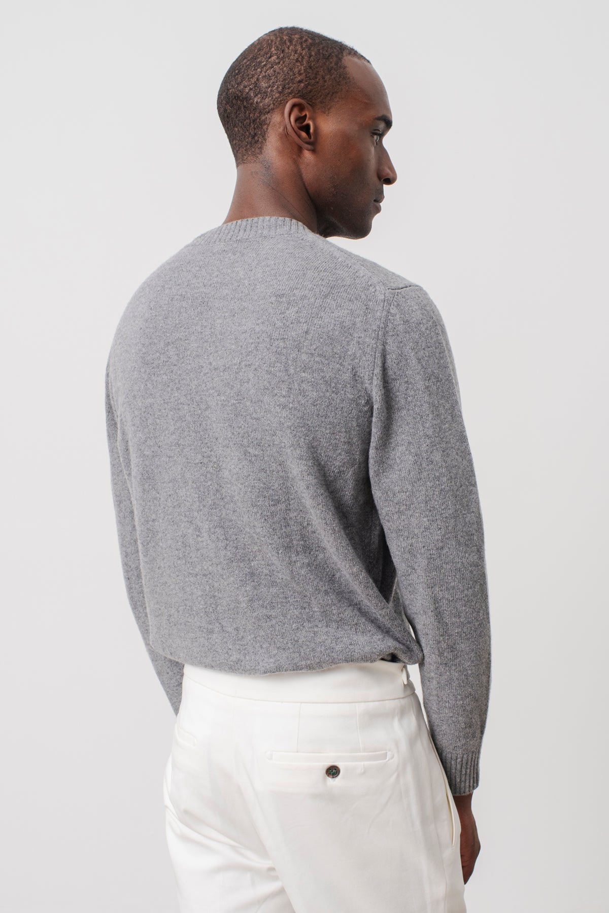 Pull col rond Scott en laine mérinos