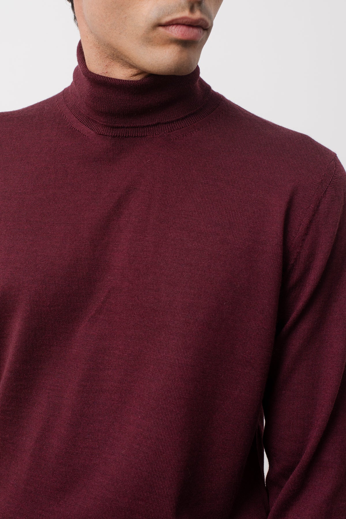 Archibald plum merino wool sweater