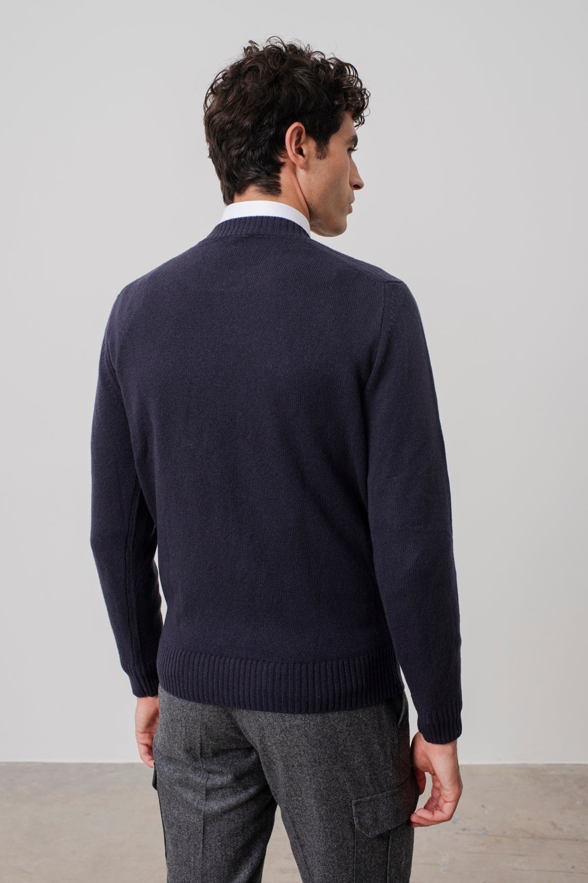 Pull col rond Scott en laine mérinos