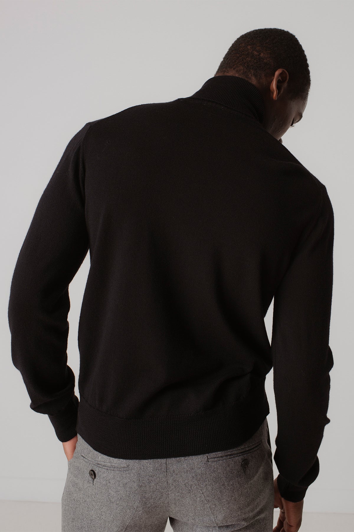 Pull col roulé Briac Nero