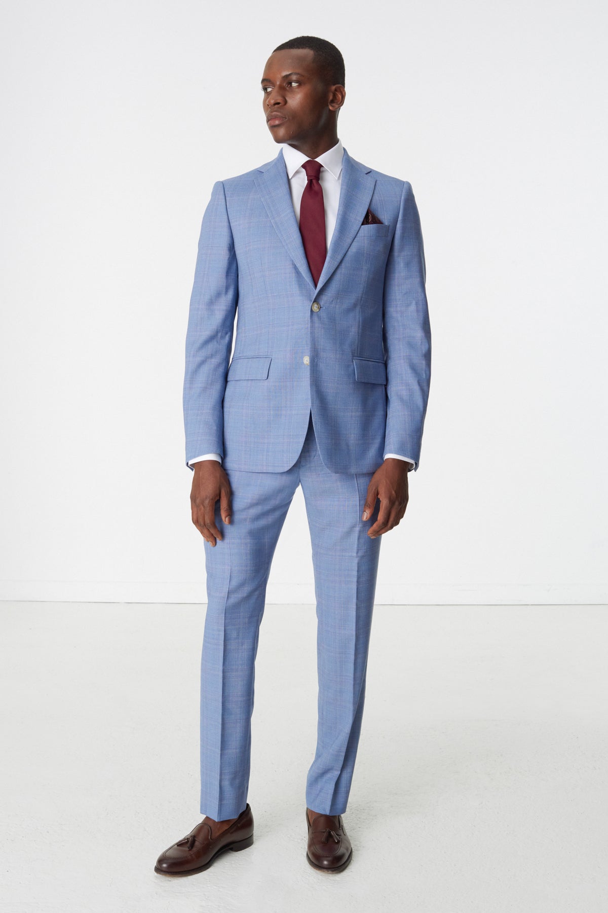 Costume Armor bleu en laine vierge