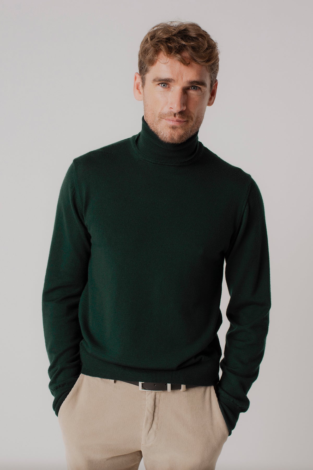 Pull vert sapin outlet homme