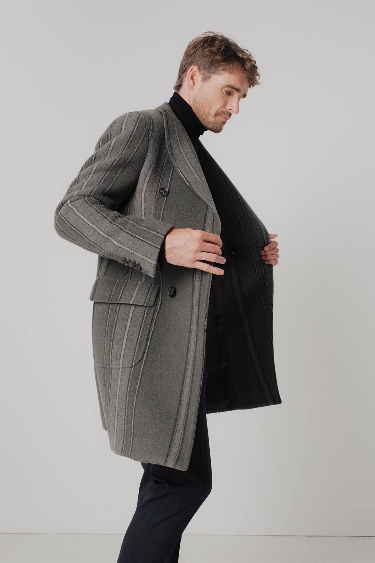 Manteau long Bjork en laine et cachemire