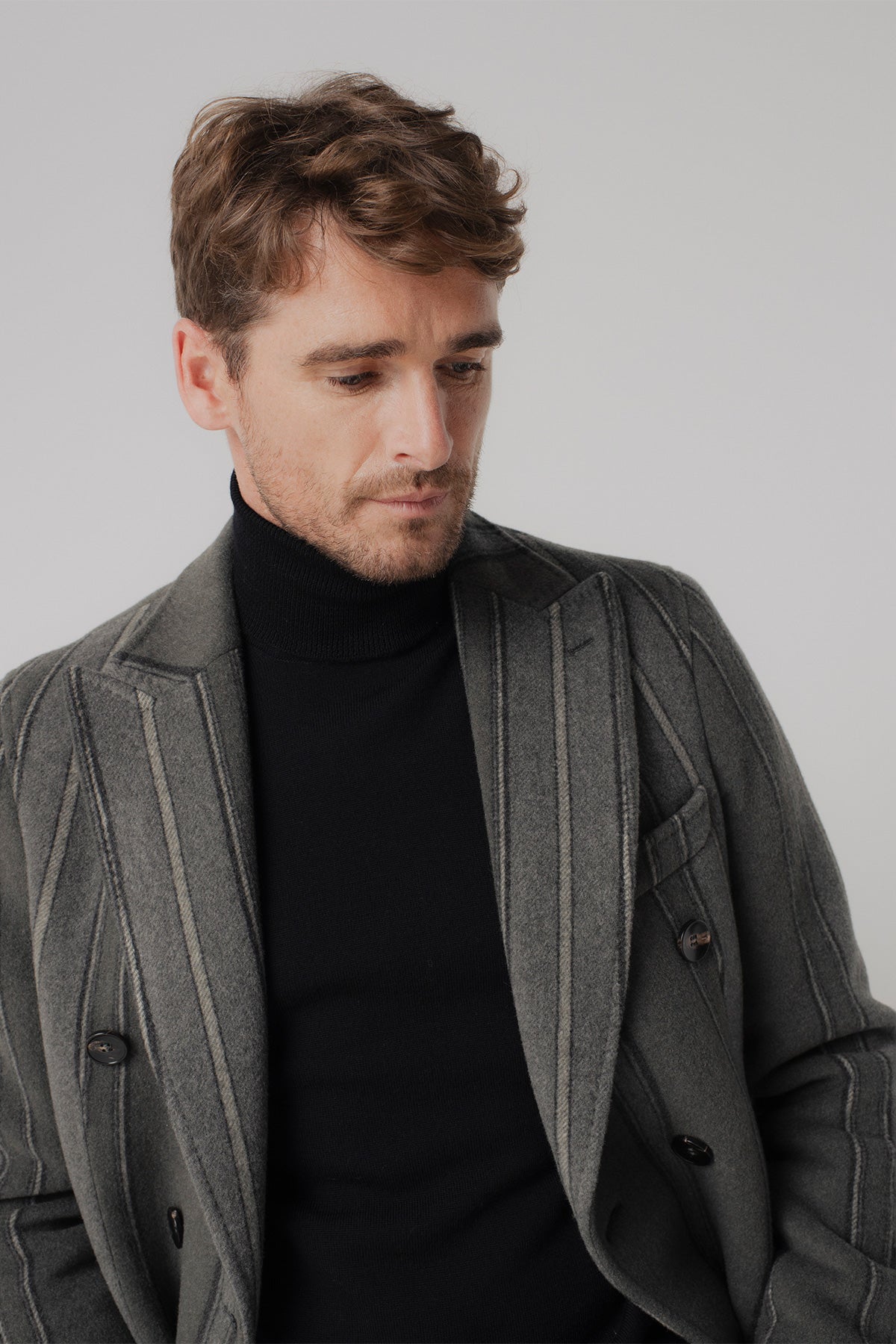 Manteau long Bjork en laine et cachemire