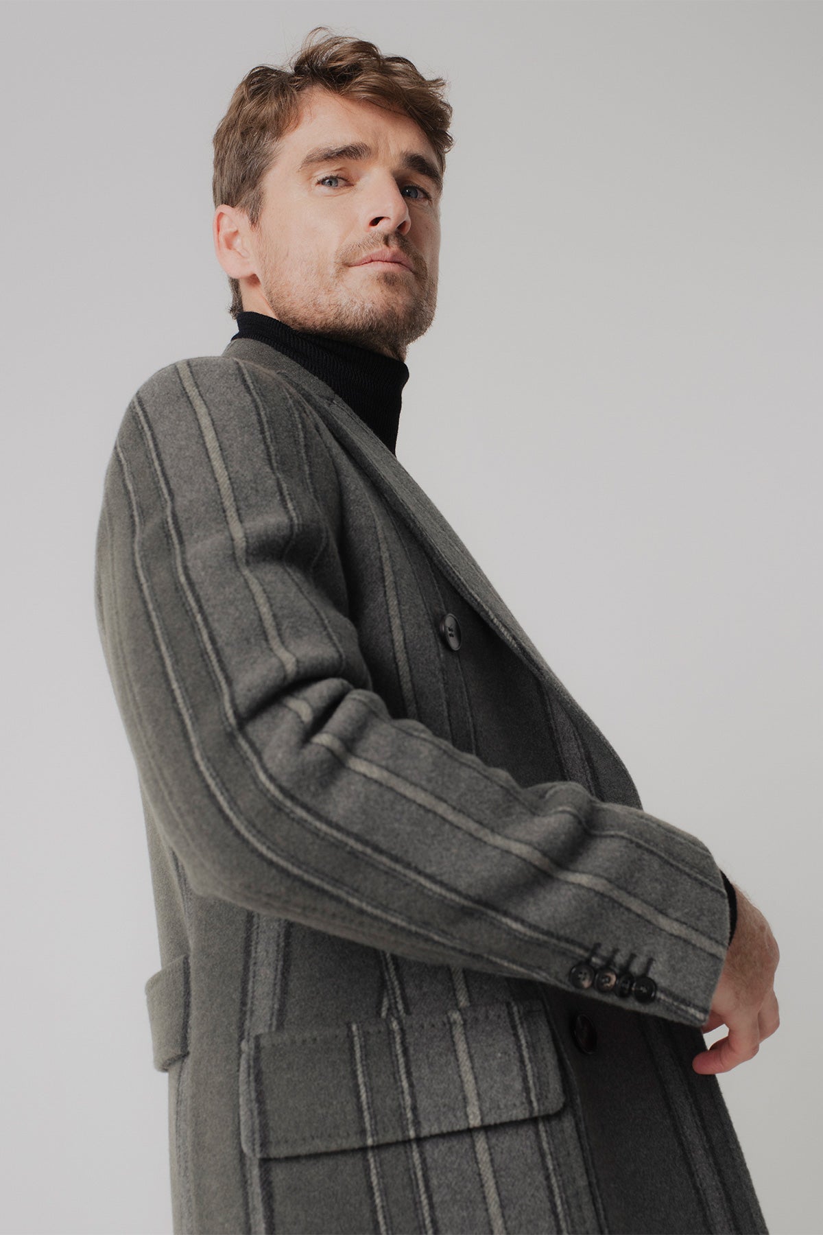 Manteau long Bjork en laine et cachemire