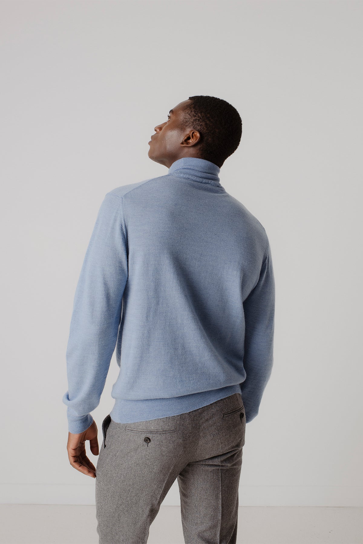 Pull col roulé Briac Camastra en laine