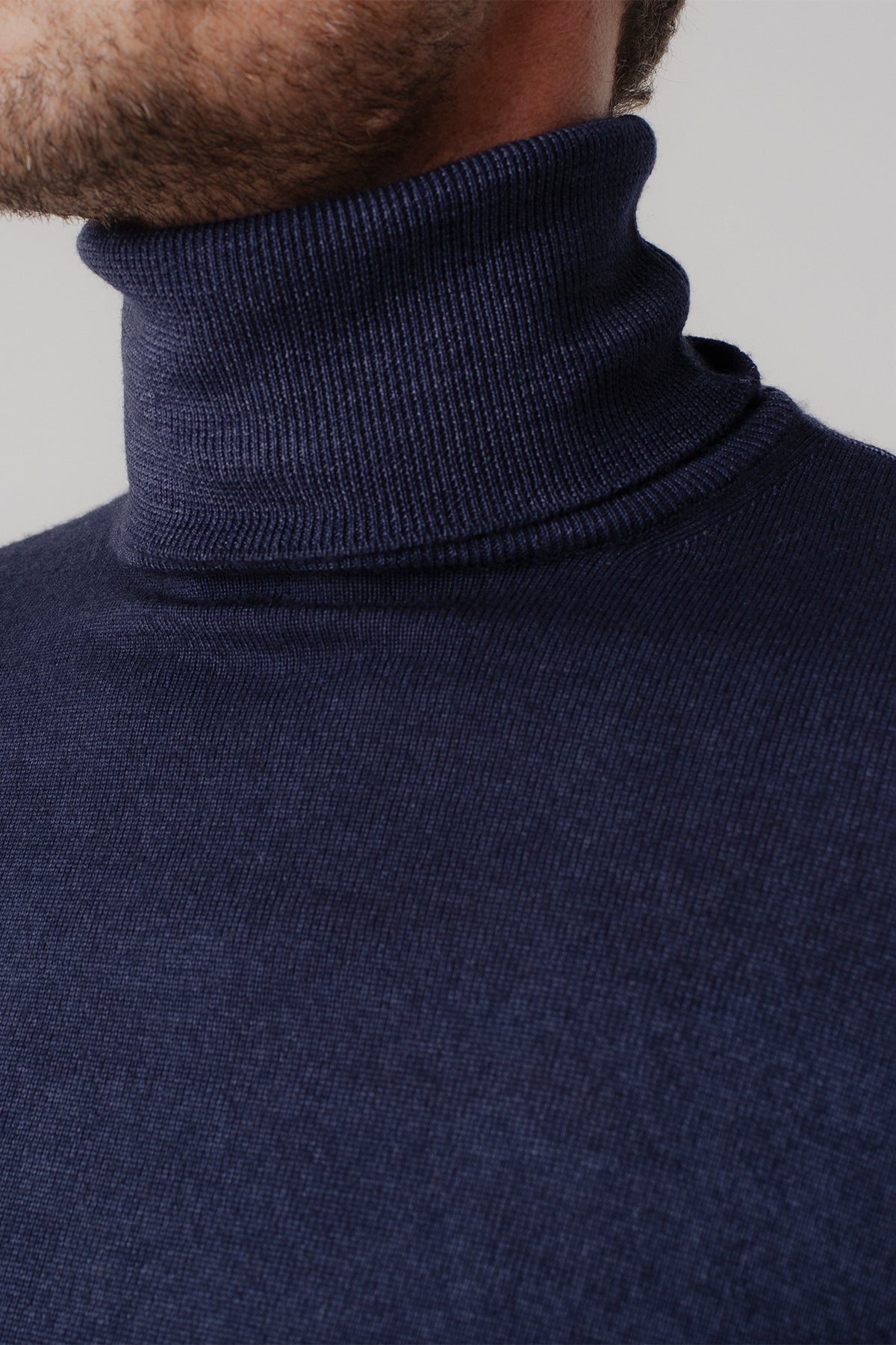 Pull col roulé Briac Blue Acidato en laine