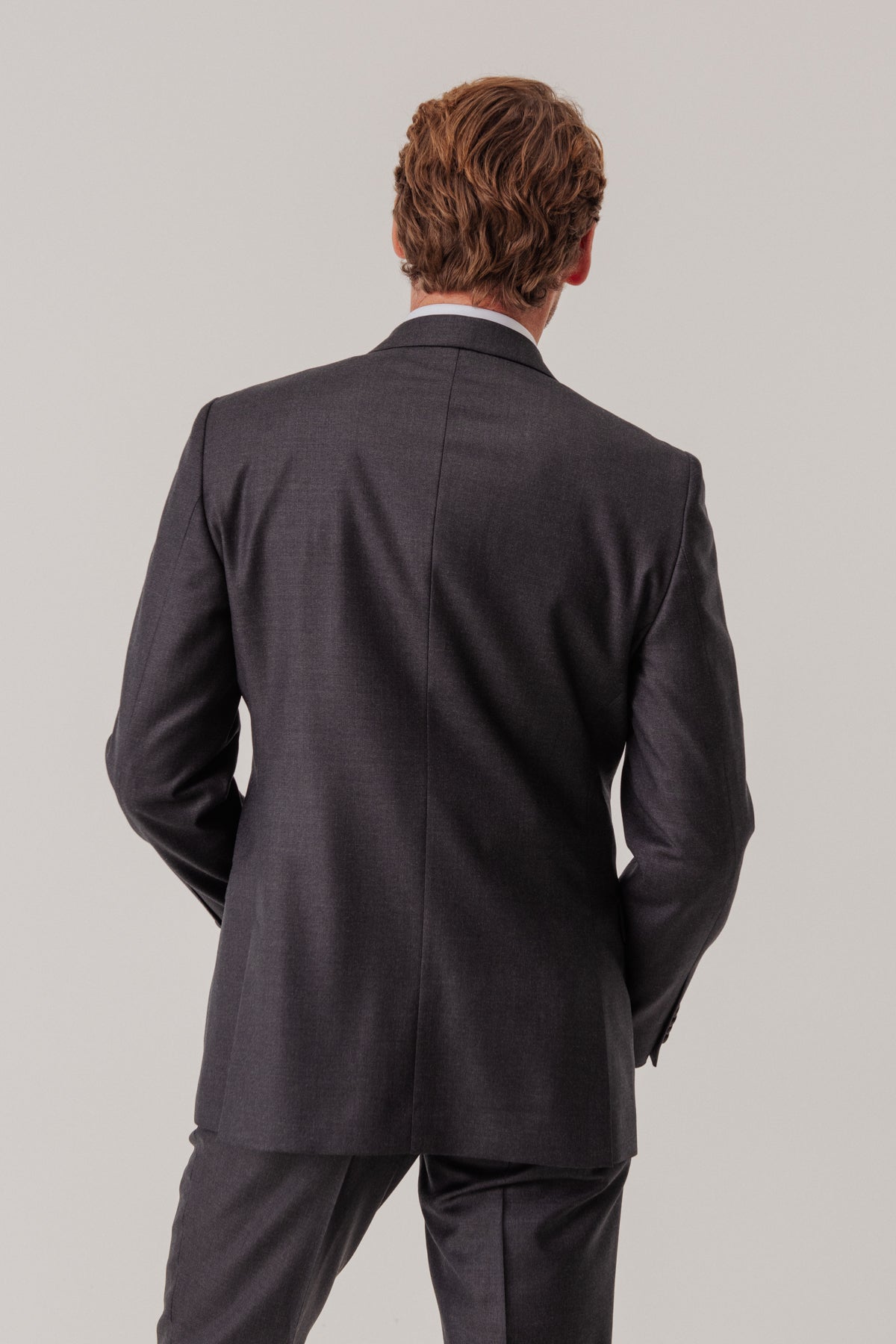 Carbon Wool Double Breasted Suit