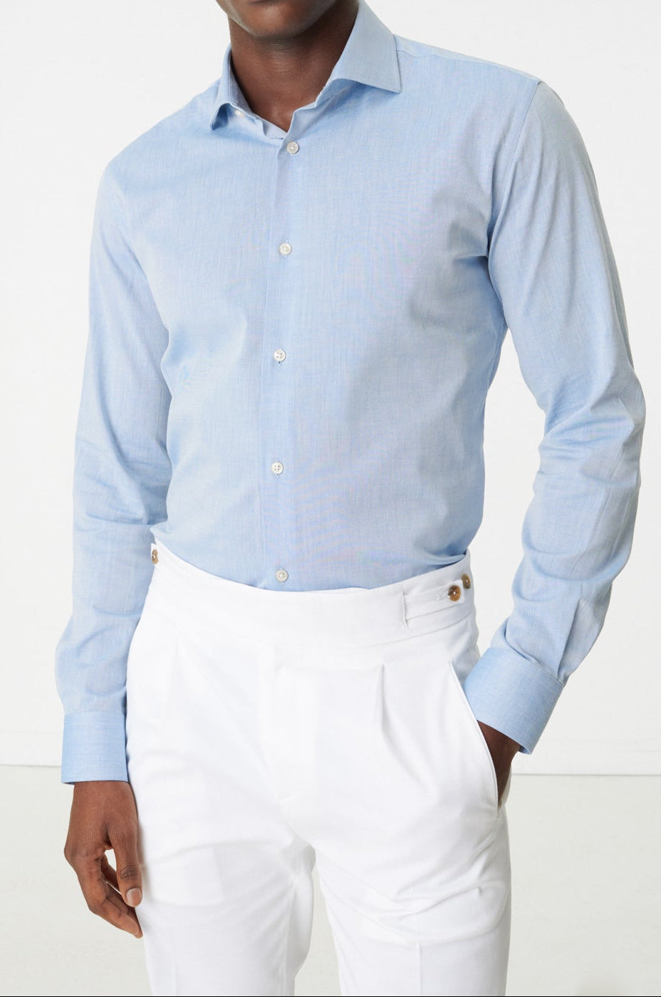 Massimo Slim Blue Shirt
