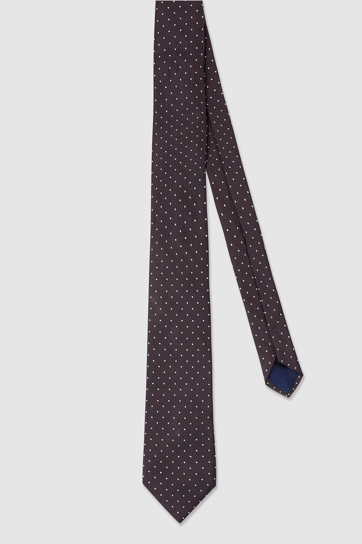 Cravate bleue à motifs noirs | Cotton Park Cravate bleue à motifs noirs | Cotton Park