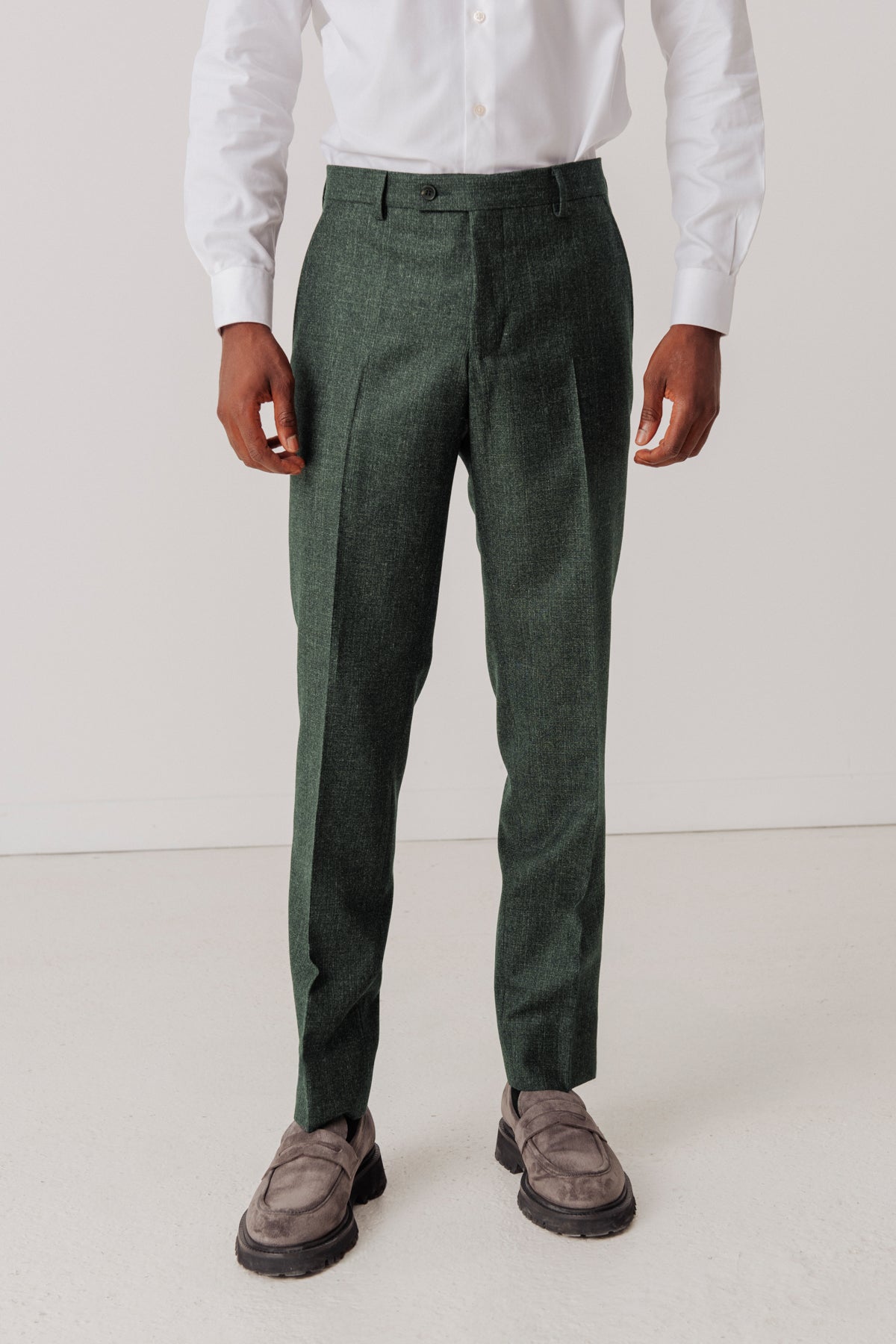 Costume Greenwood vert en laine vierge