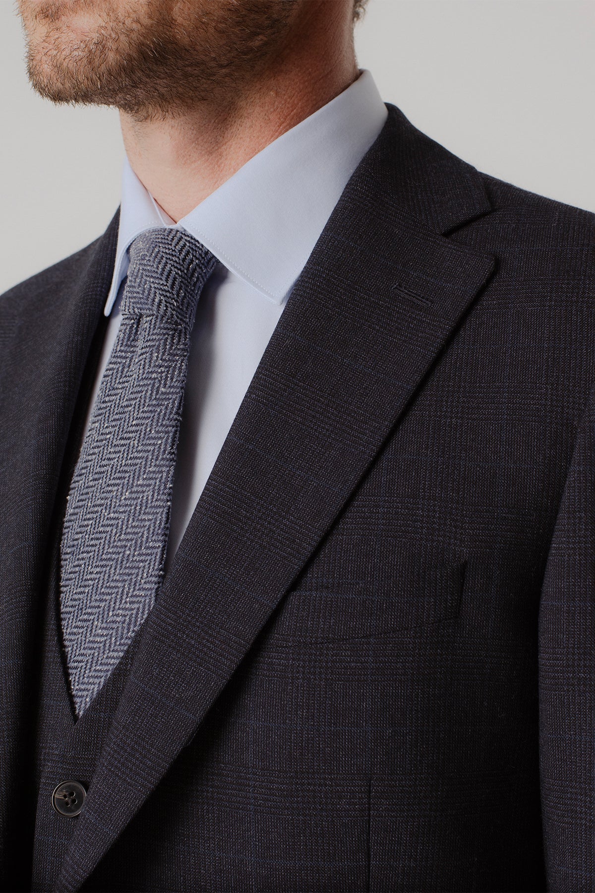 Costume Holmes prince de galles en laine vierge