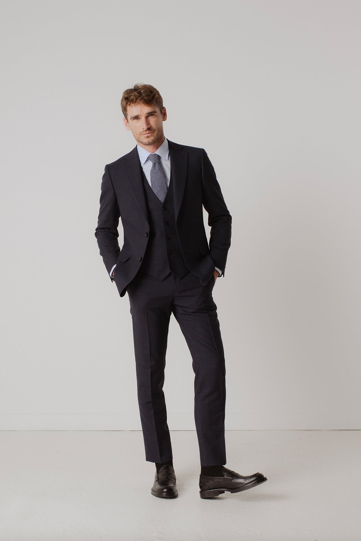 Costume Holmes prince de galles en laine vierge