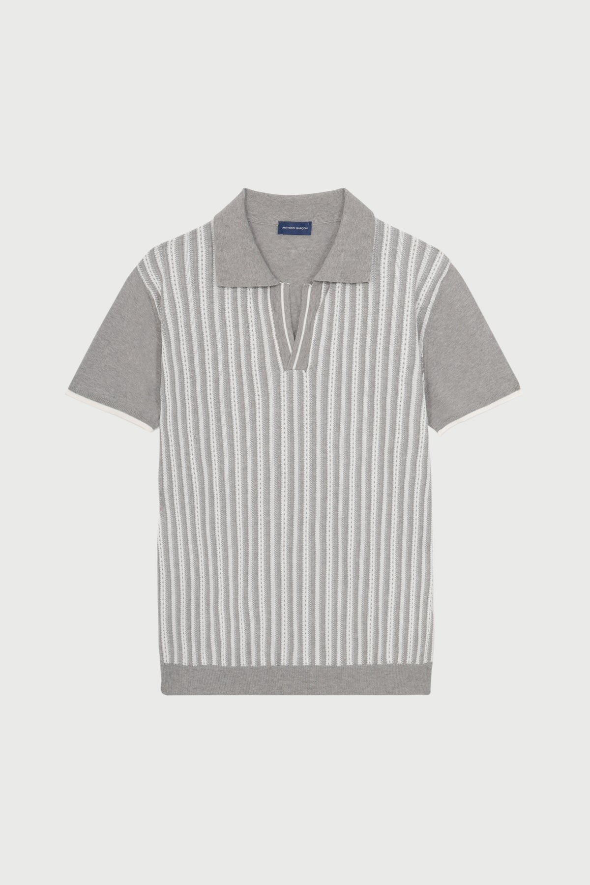 Polo Marius gris en coton