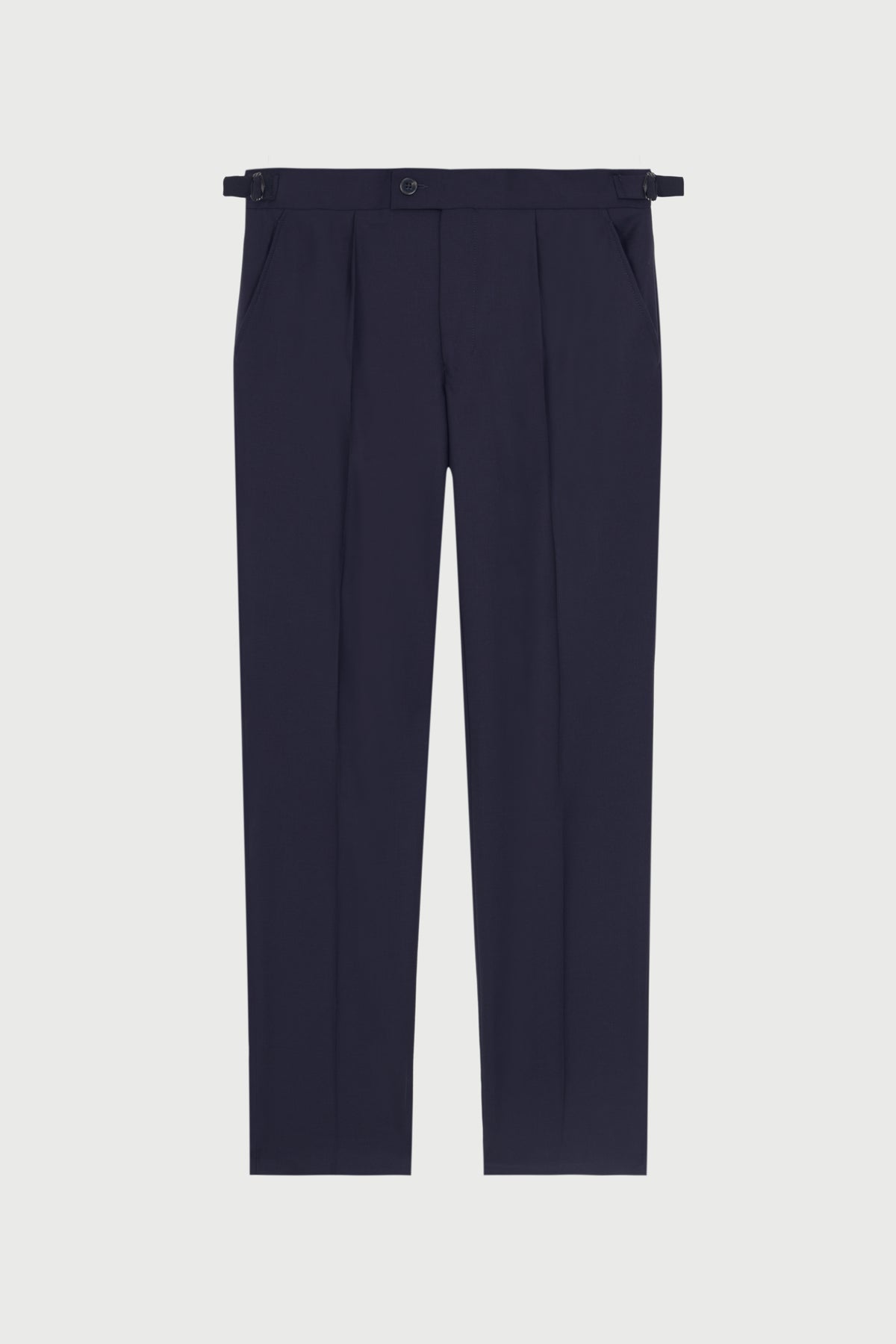 Pantalon Vaucluse en laine vierge bleu marine