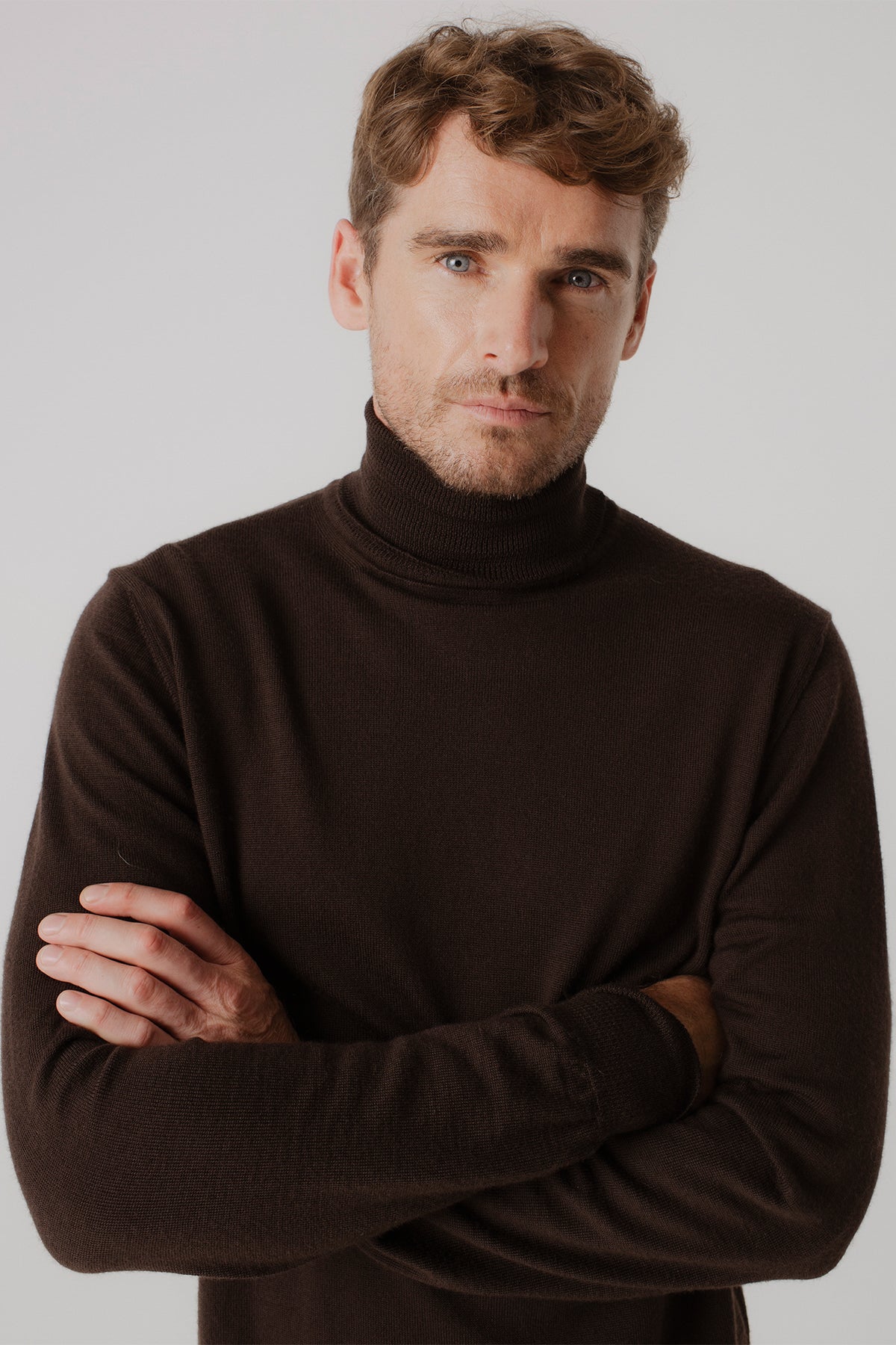 Pull col roulé Briac Moro en laine