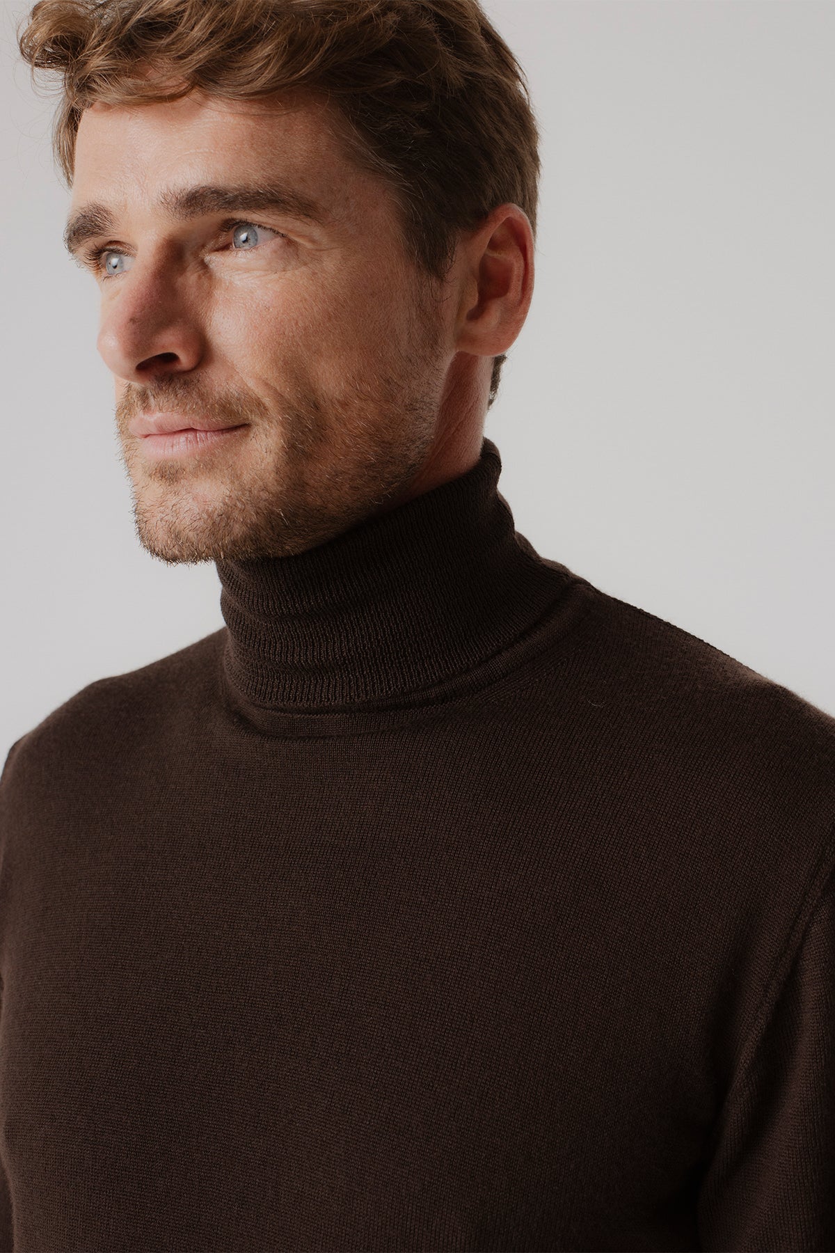 Pull col roulé Briac Moro en laine