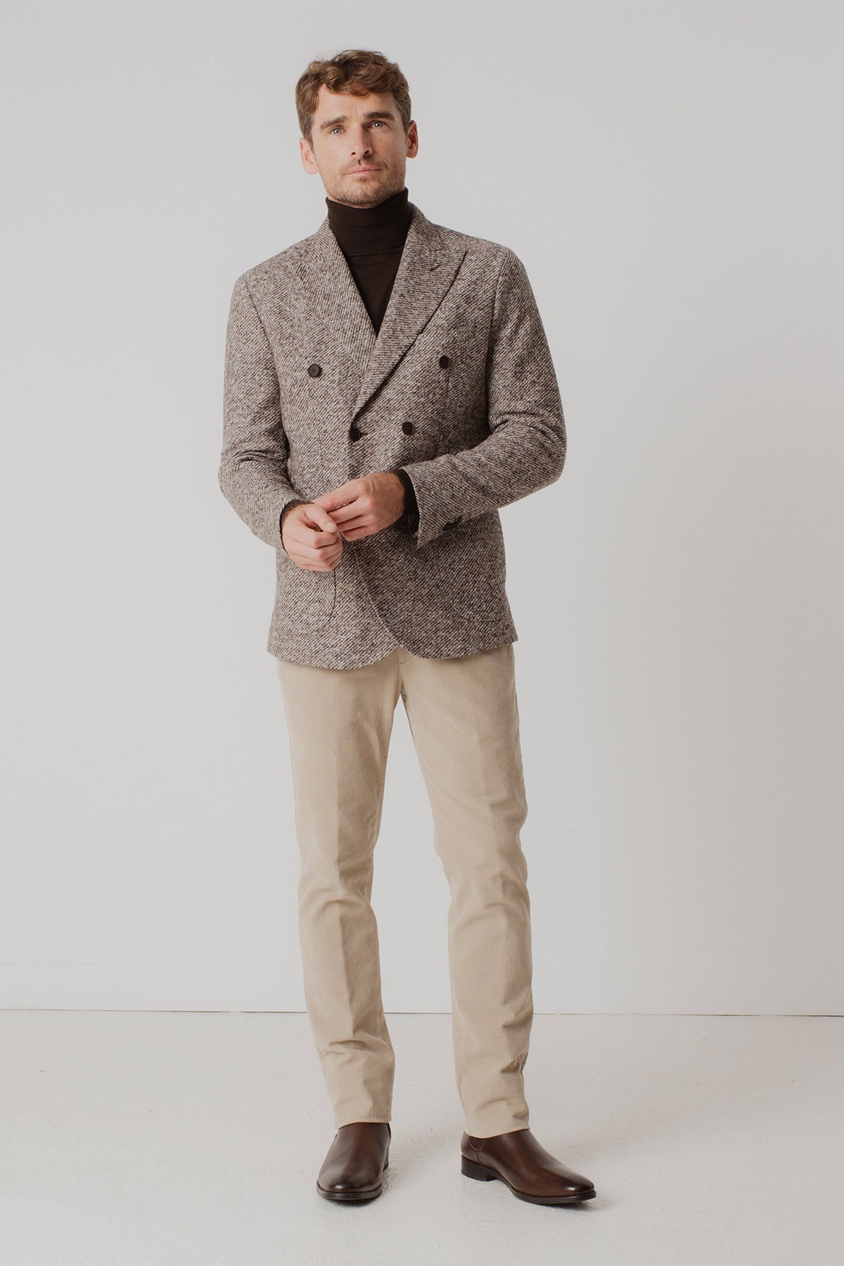 Pull col roulé Briac Moro en laine